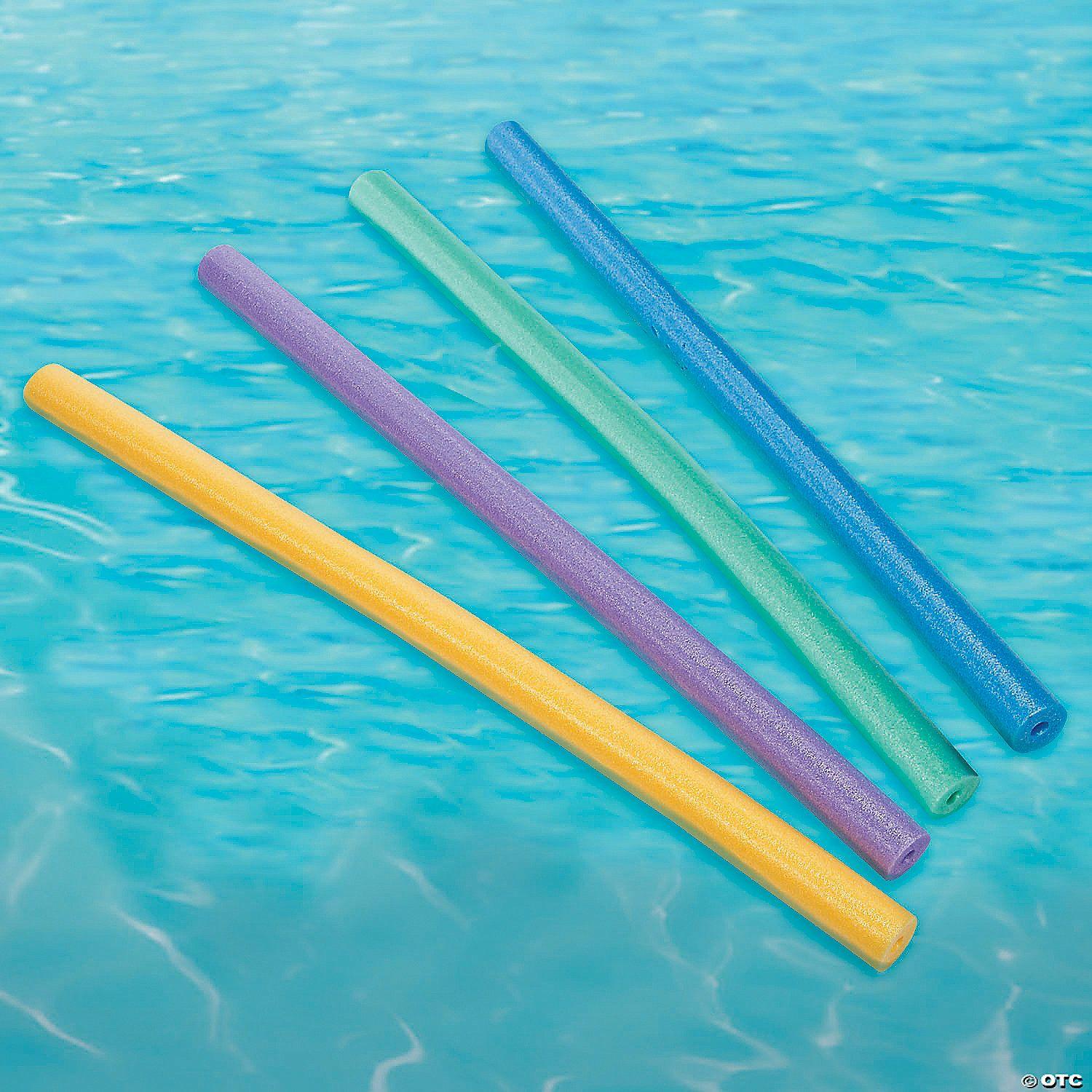 Active Play | 46 1/4″ x 2 1 2″ Yellow, Purple, Green & Blue Pool Noodles – 24 Pc.