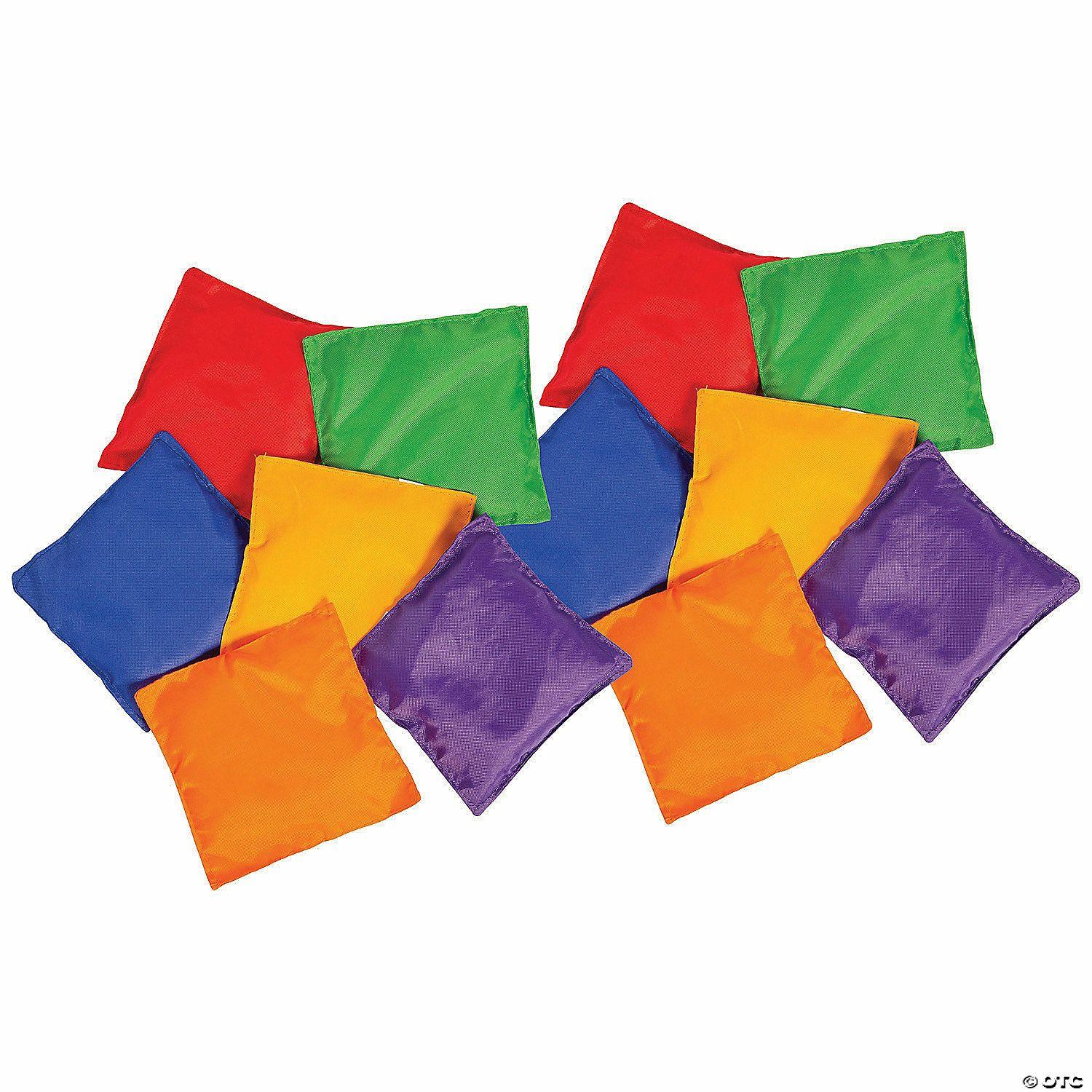 Active Play | 5″ Classic Reinforced Solid Color Nylon Bean Bags – 6 Pc.