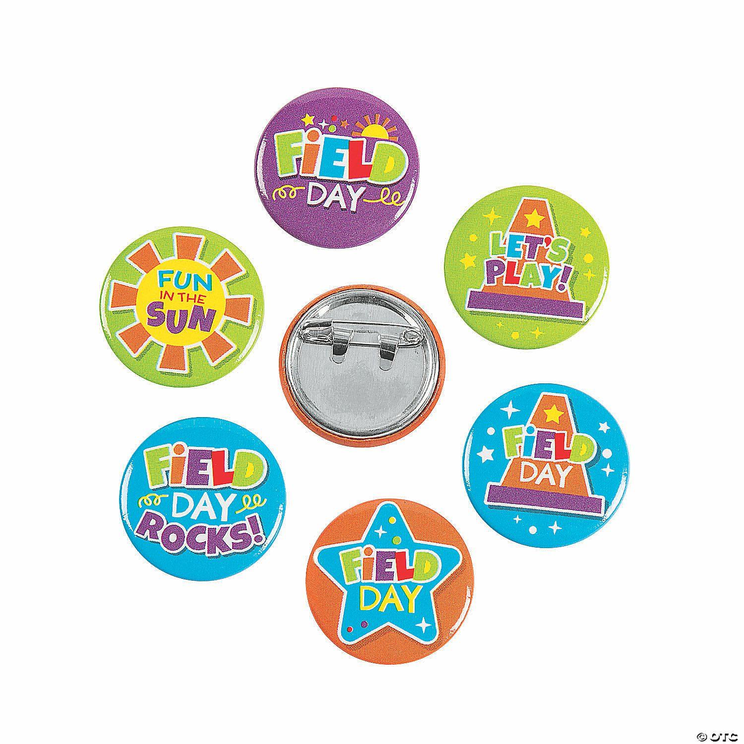 Active Play | Bulk 48 Pc. Mini Field Day Buttons