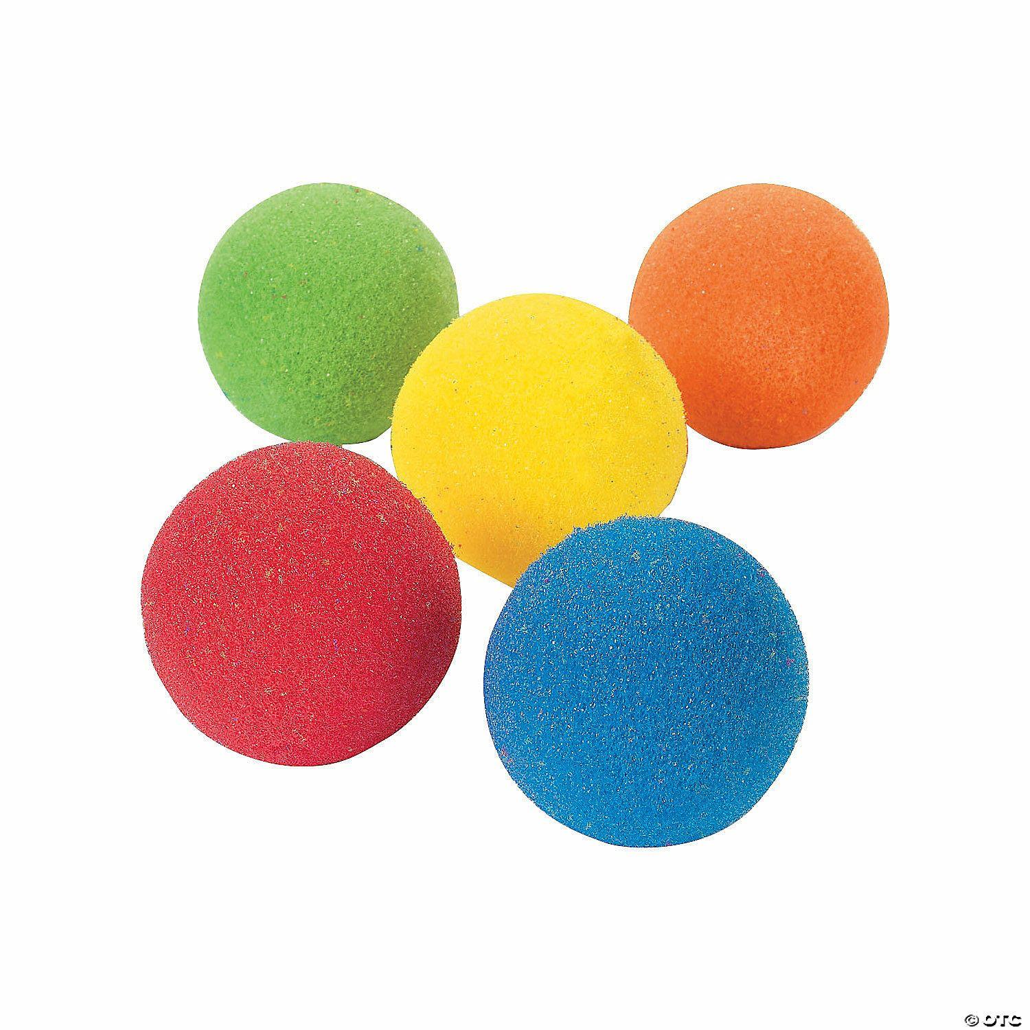 Active Play | Colorful Sponge Ball Assortment – 12 Pc.