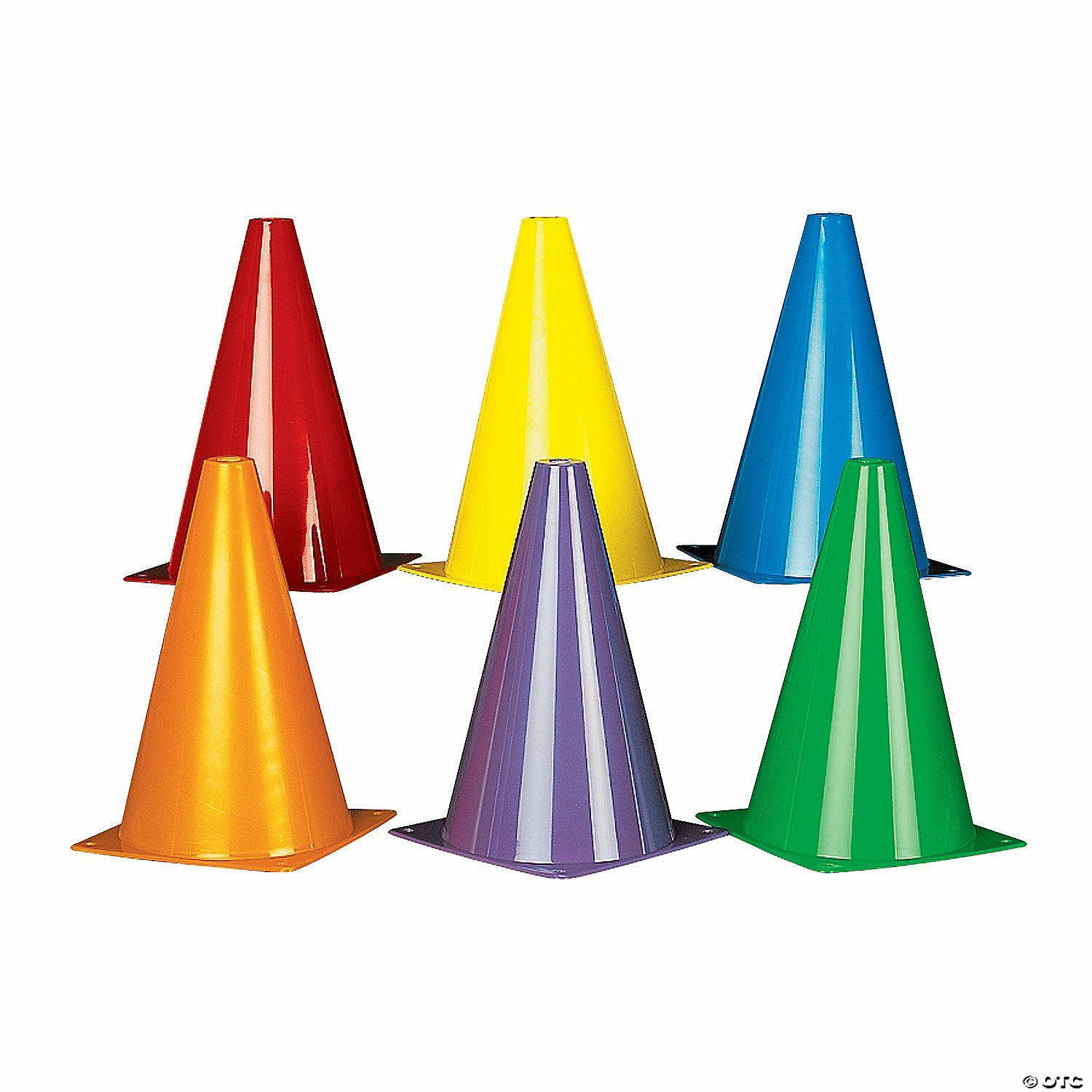 Active Play | Colorful Traffic Cones – 12 Pc.