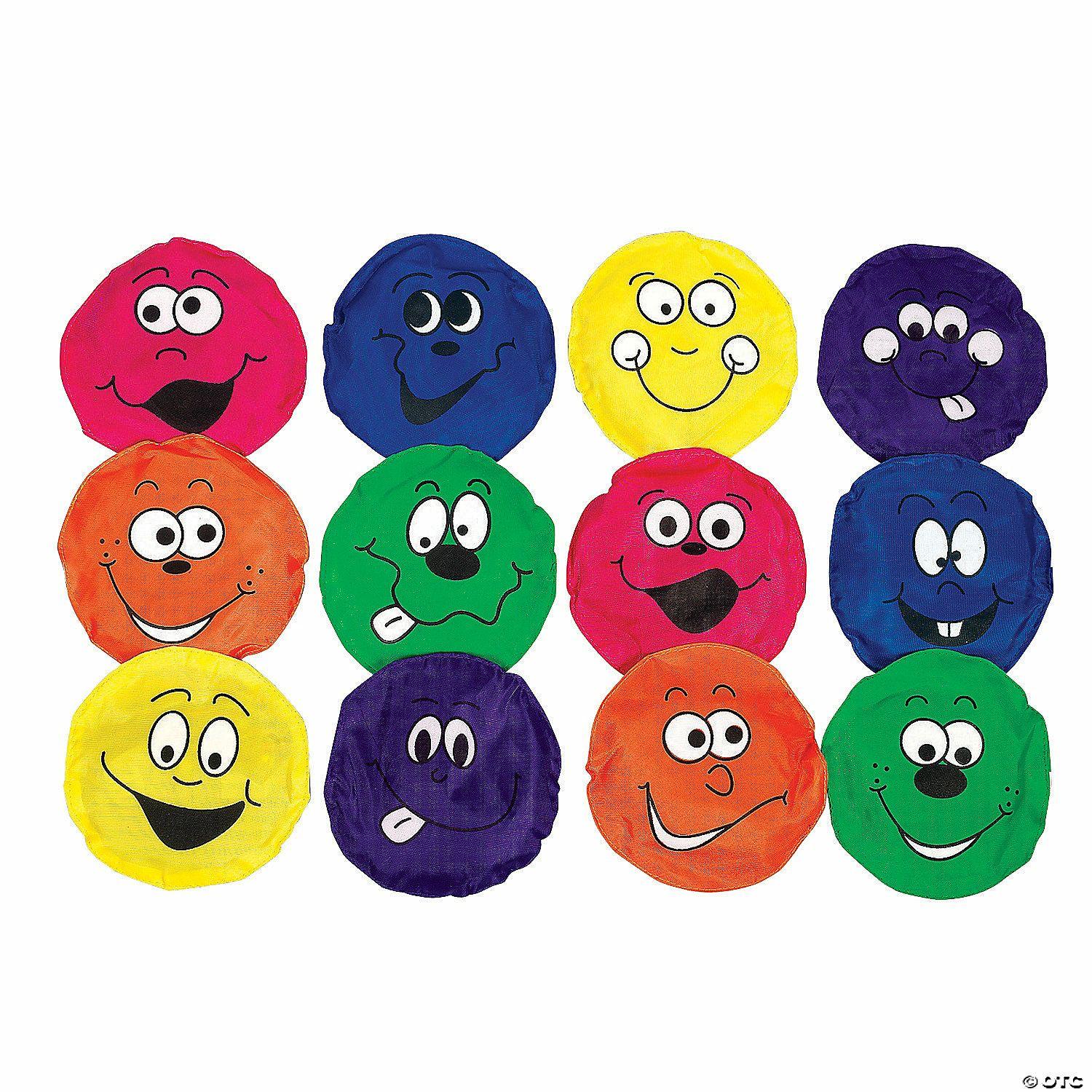 Active Play | Happy Face Bean Bags – 12 Pc.