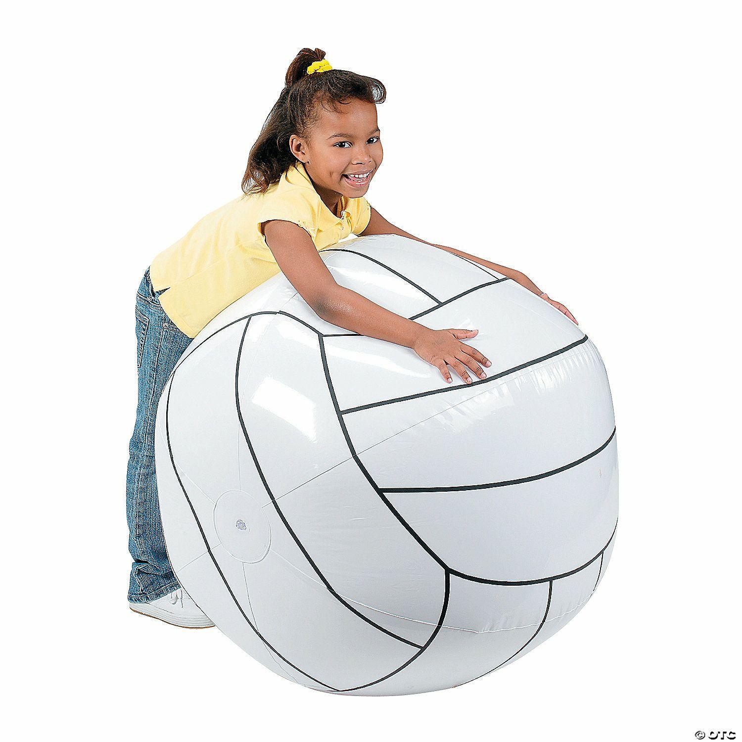 Active Play | Jumbo Inflatable 30″ Classic White Vinyl Volleyball