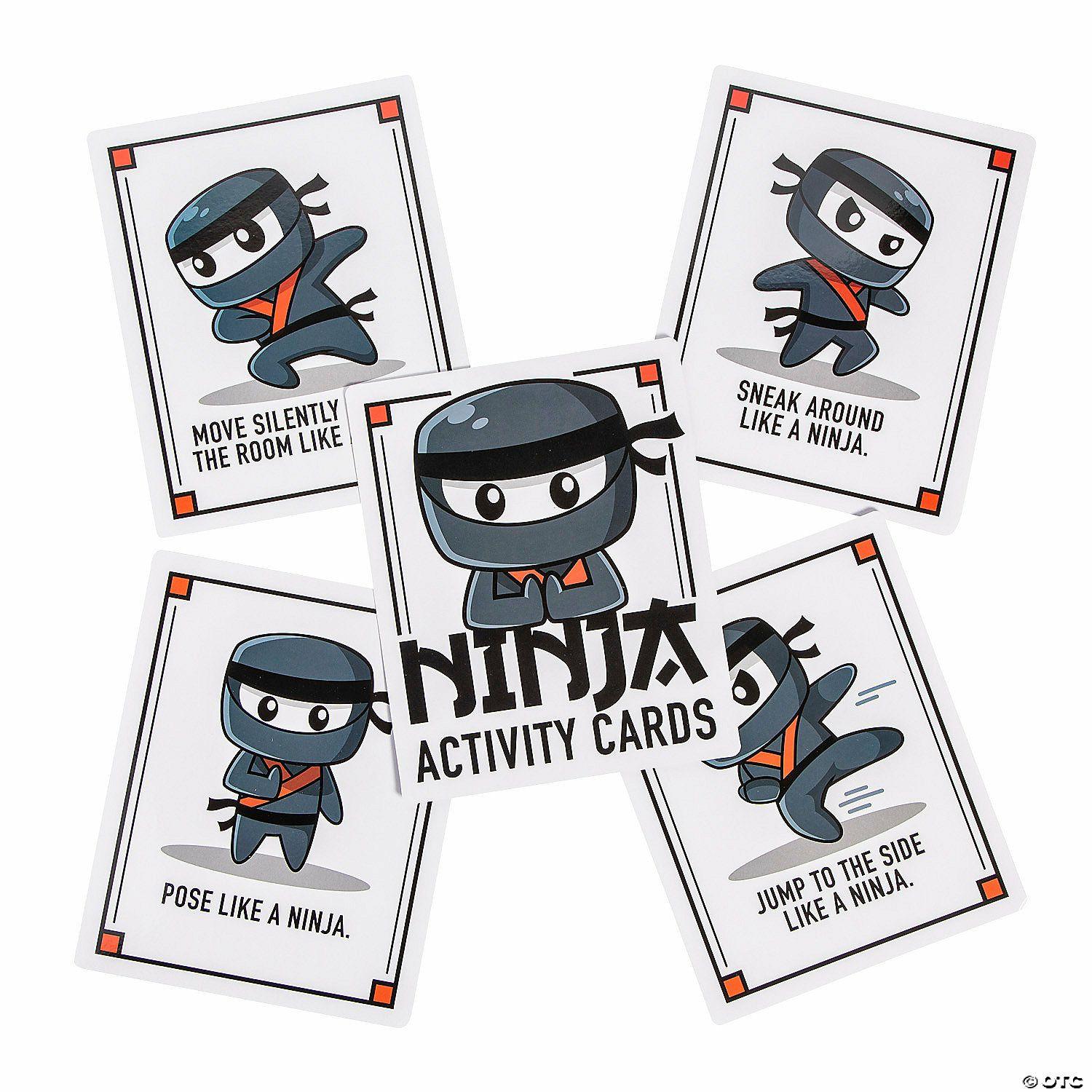 Active Play | Move Like a Ninja Activity Cards – 24 Pc.