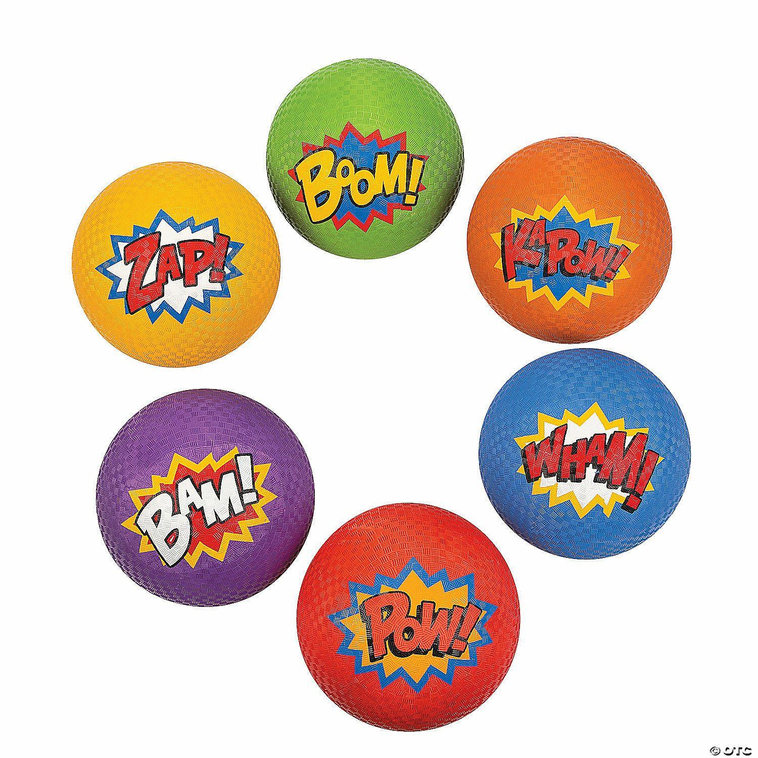 Active Play | Superhero Playground Balls – 6 Pc.