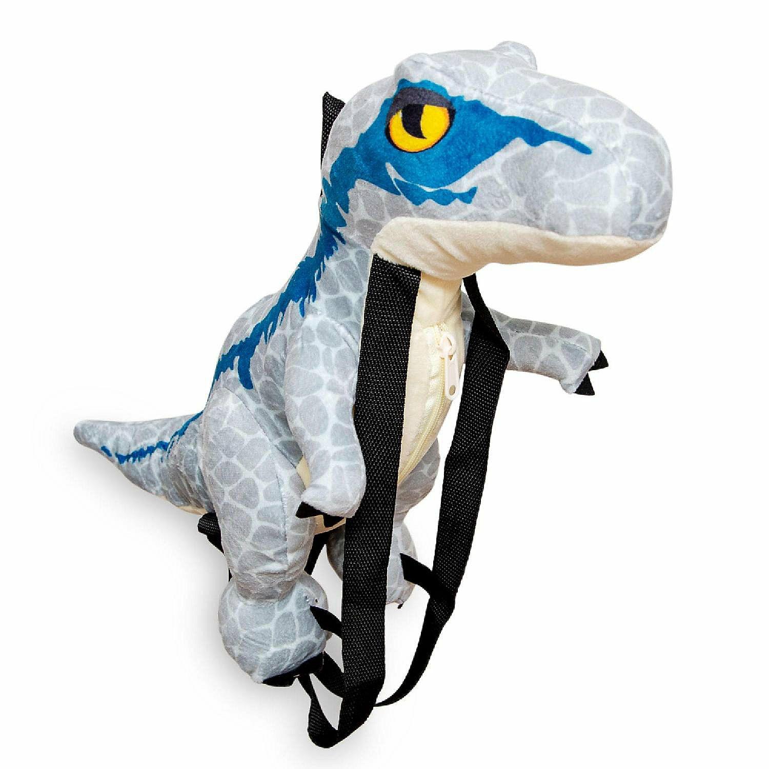 Backpacks | Jurassic World Velociraptor Blue 17-Inch Plush Backpack