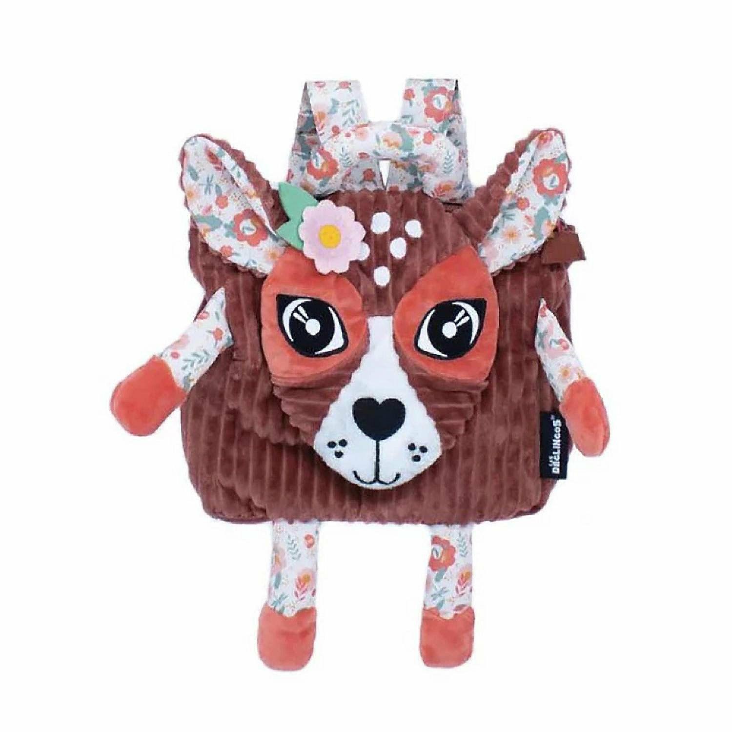 Backpacks | Les Delingos Corduroy Backpack Plush Melimelos the Deer