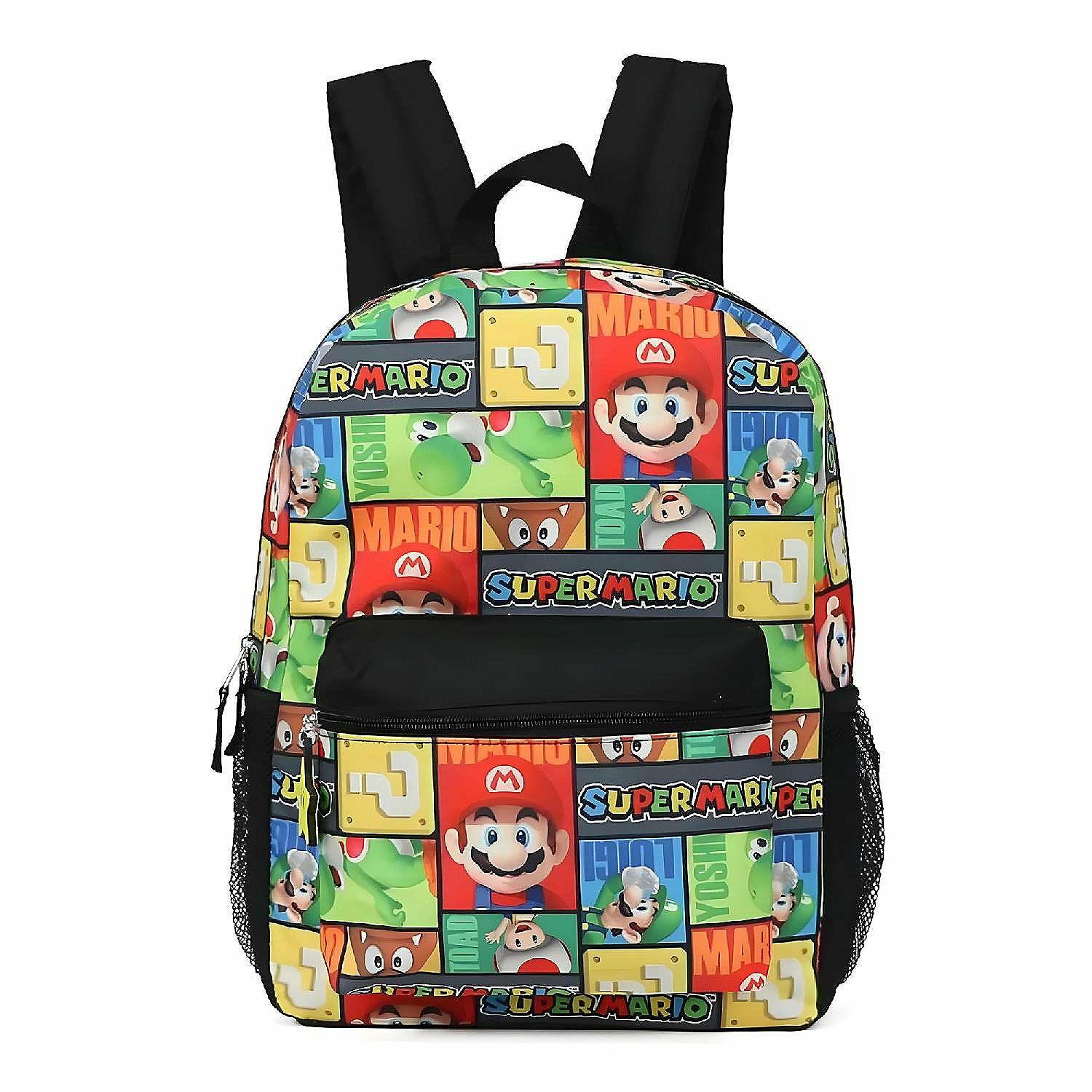 Backpacks | Super Mario Square Block Print 16 Inch Backpack