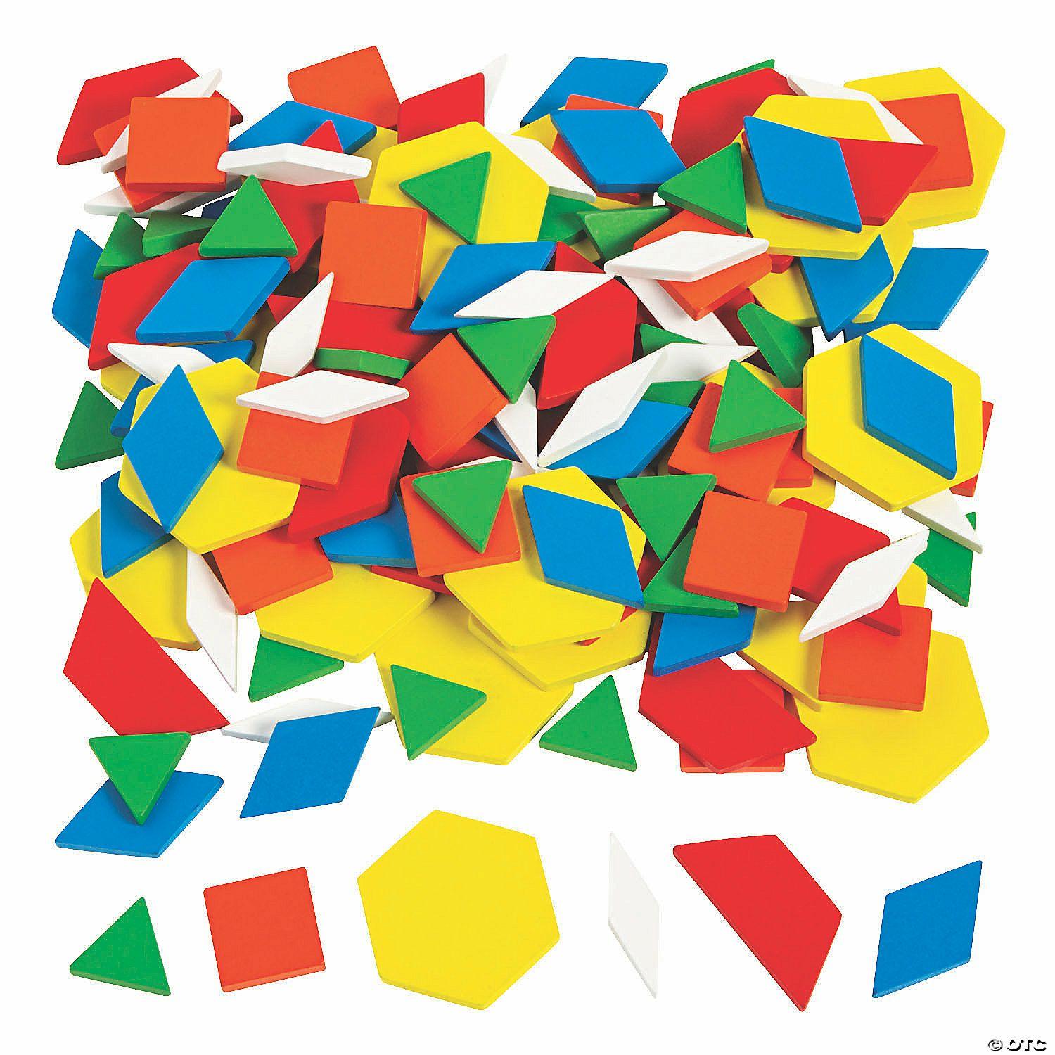 Blocks & Manipulatives | Bulk 250 Pc. Wood Pattern Blocks