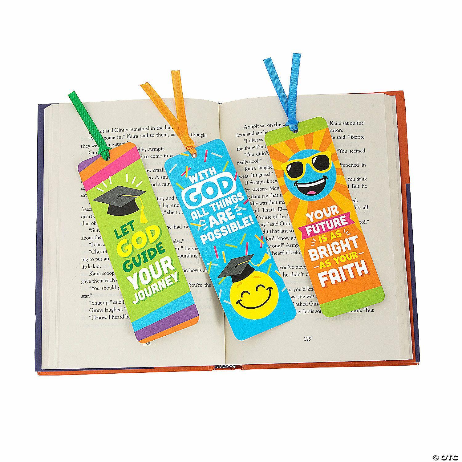 Bookmarks | 2″ x 6″ Religious Elementary School Graduation Cardstock Bookmarks – 24 Pc.