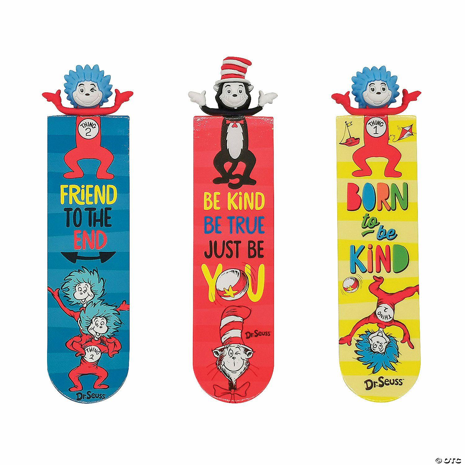 Bookmarks | 3D The Cat in the Hat™ Kindness Bookmarks – 24 Pc.