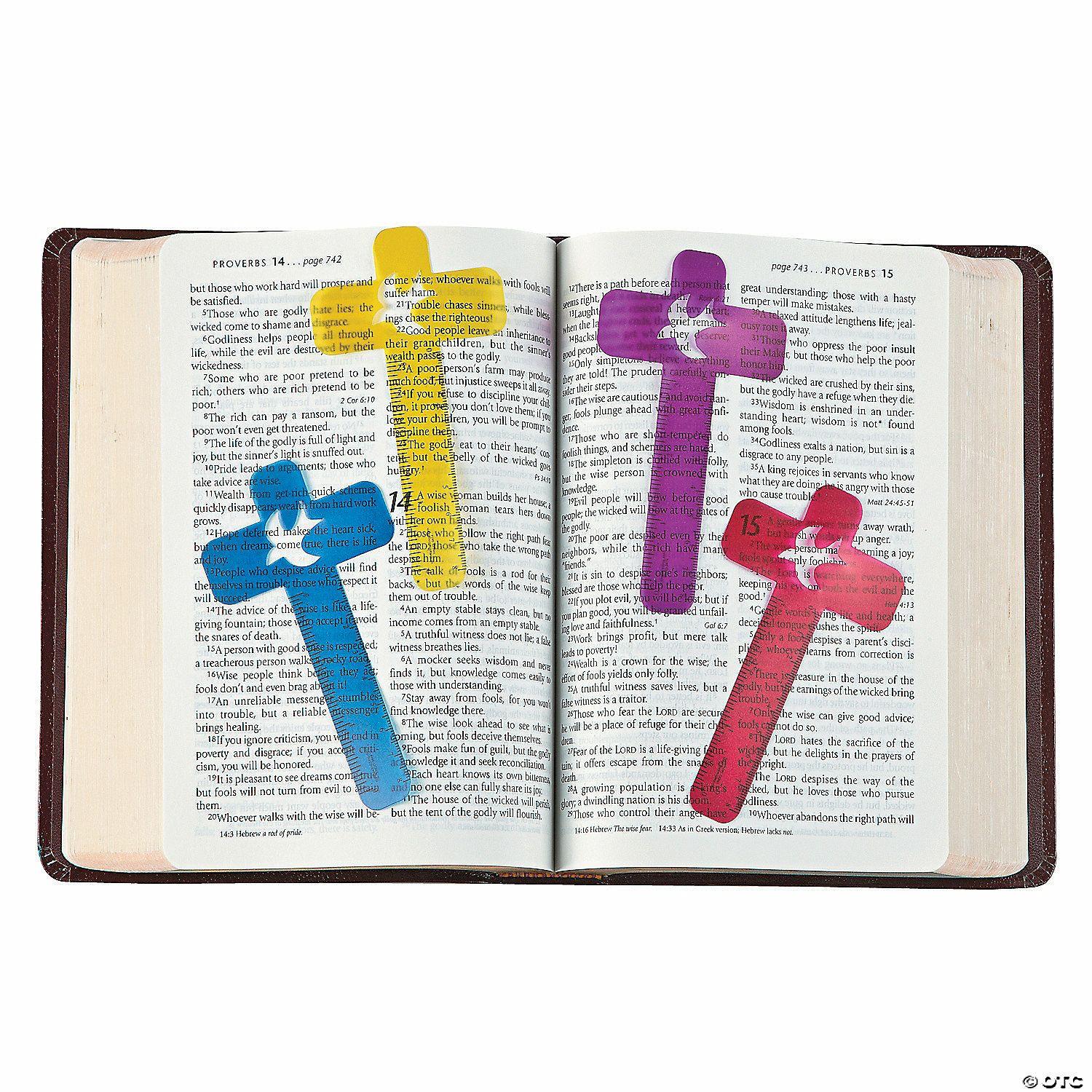 Bookmarks | Bulk  48 Pc. Cross-Shaped Ruler Bookmarks