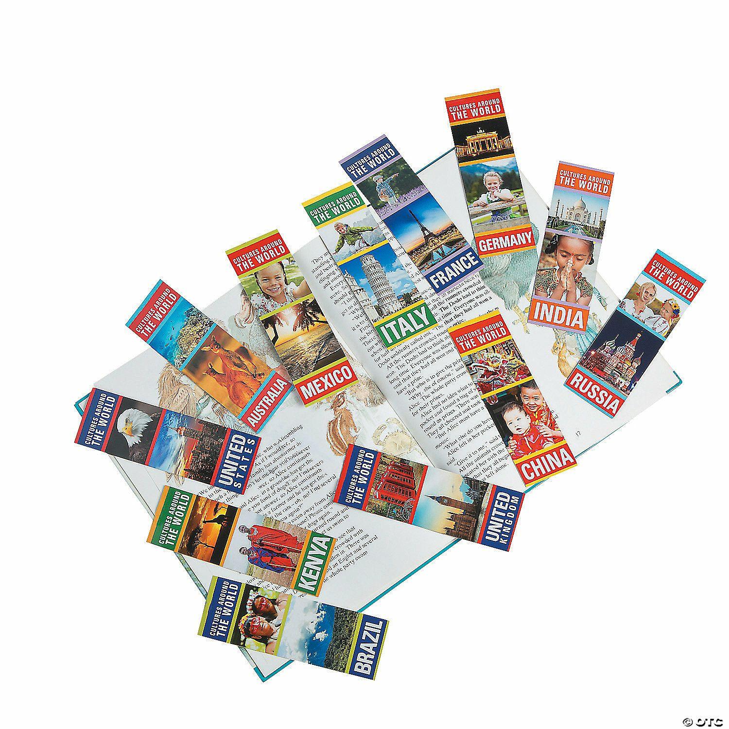 Bookmarks | Bulk 48 Pc. Cultures of the World Bookmarks