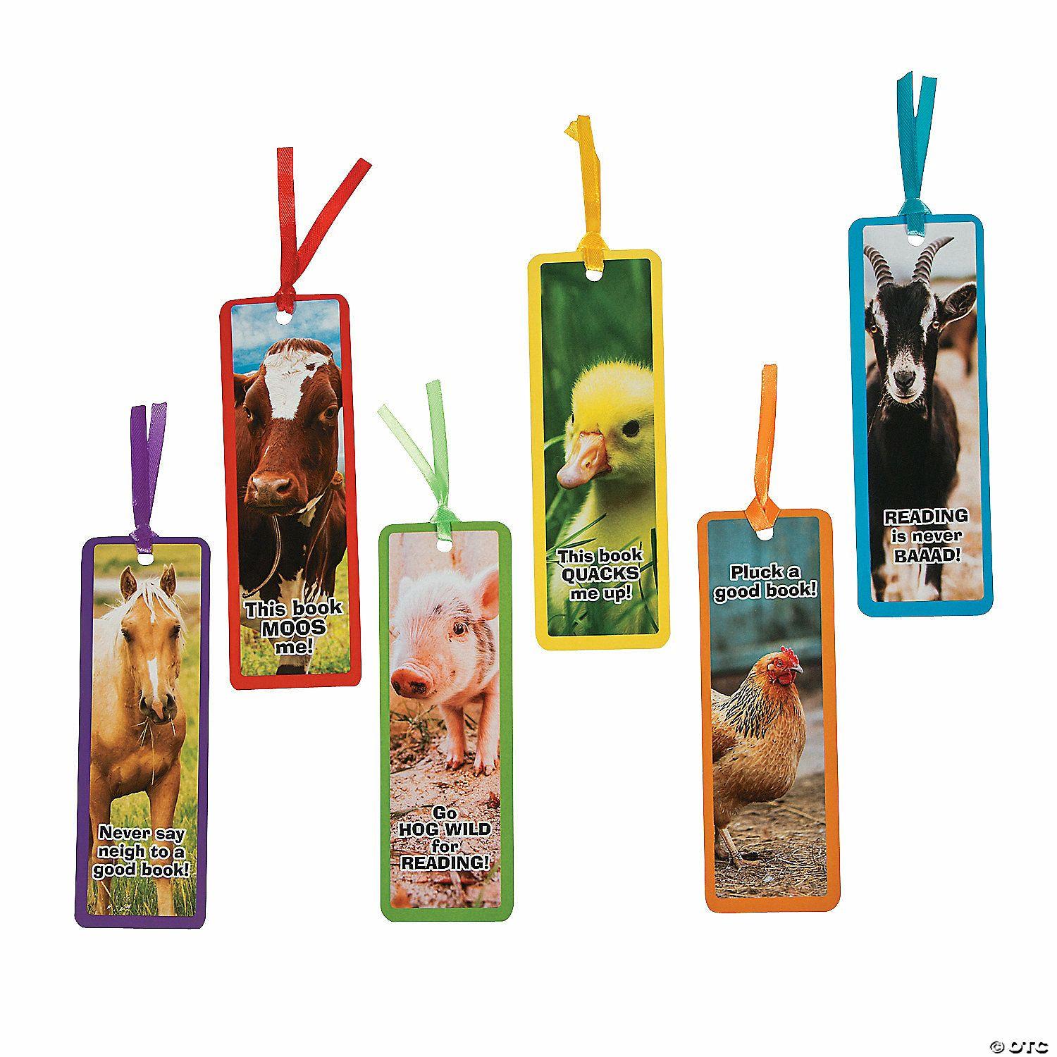 Bookmarks | Bulk 48 Pc. Farm Animal Bookmarks