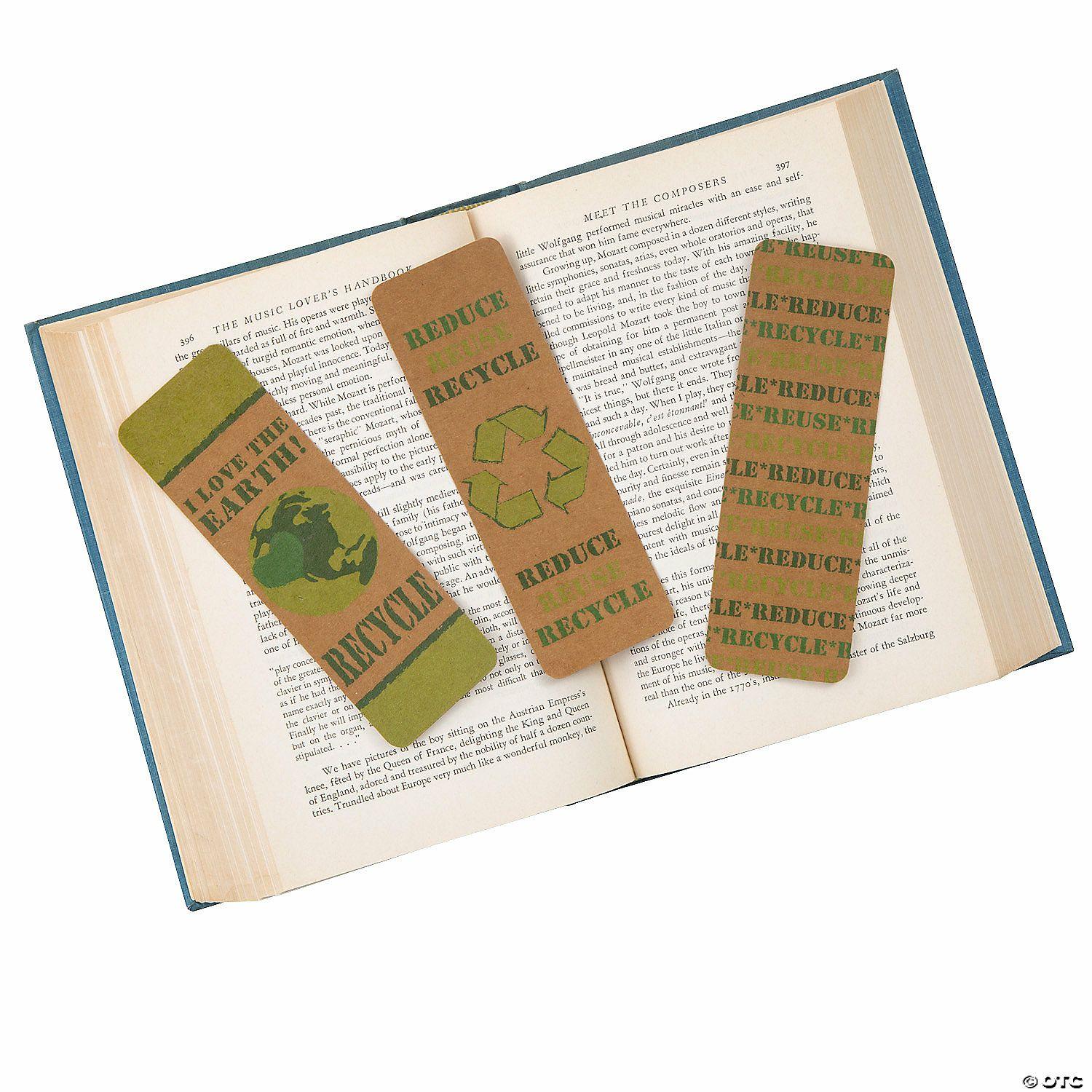 Bookmarks | Bulk  48 Pc. Recycle Kraft Paper Bookmarks