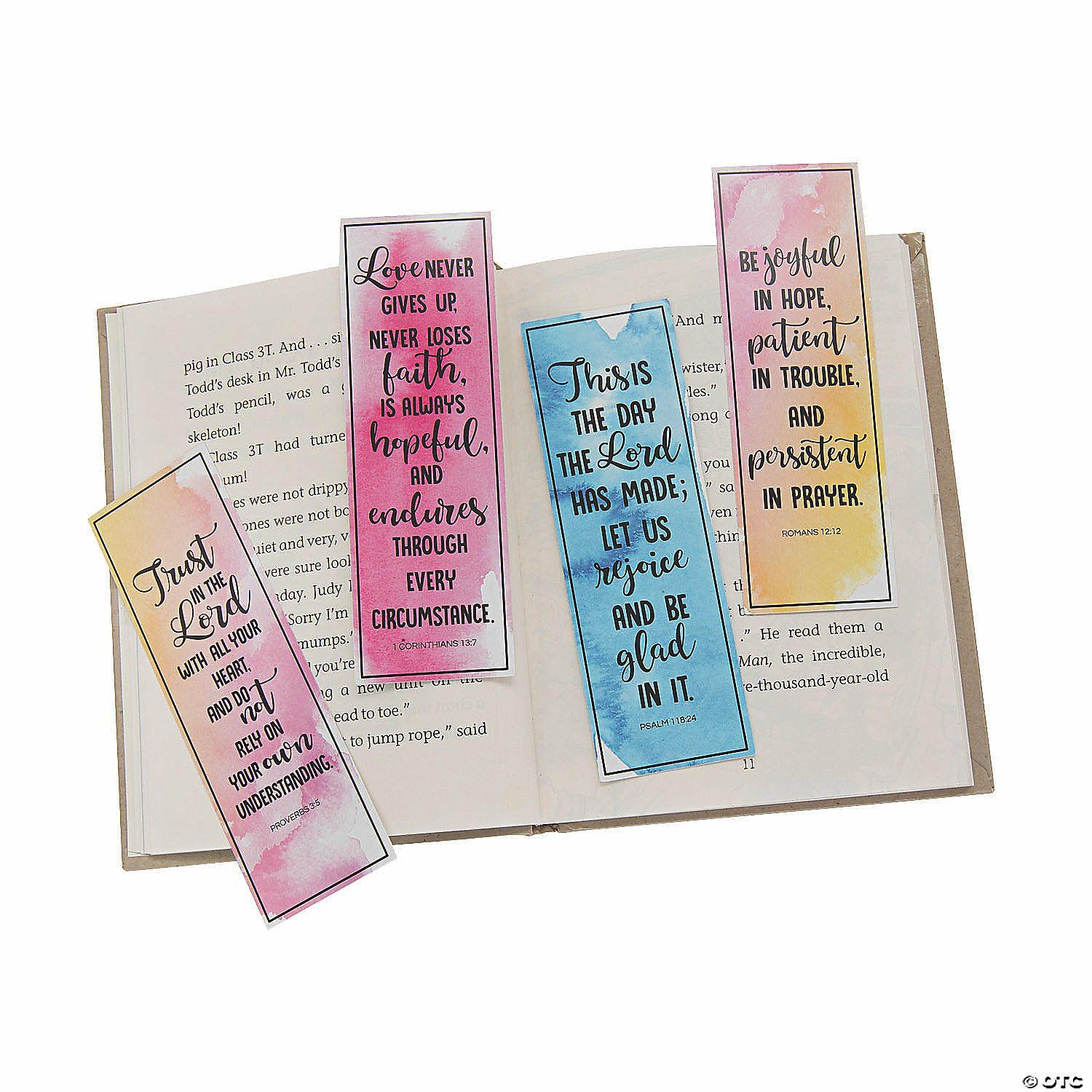 Bookmarks | Religious Watercolor Bookmarks – 24 Pc.