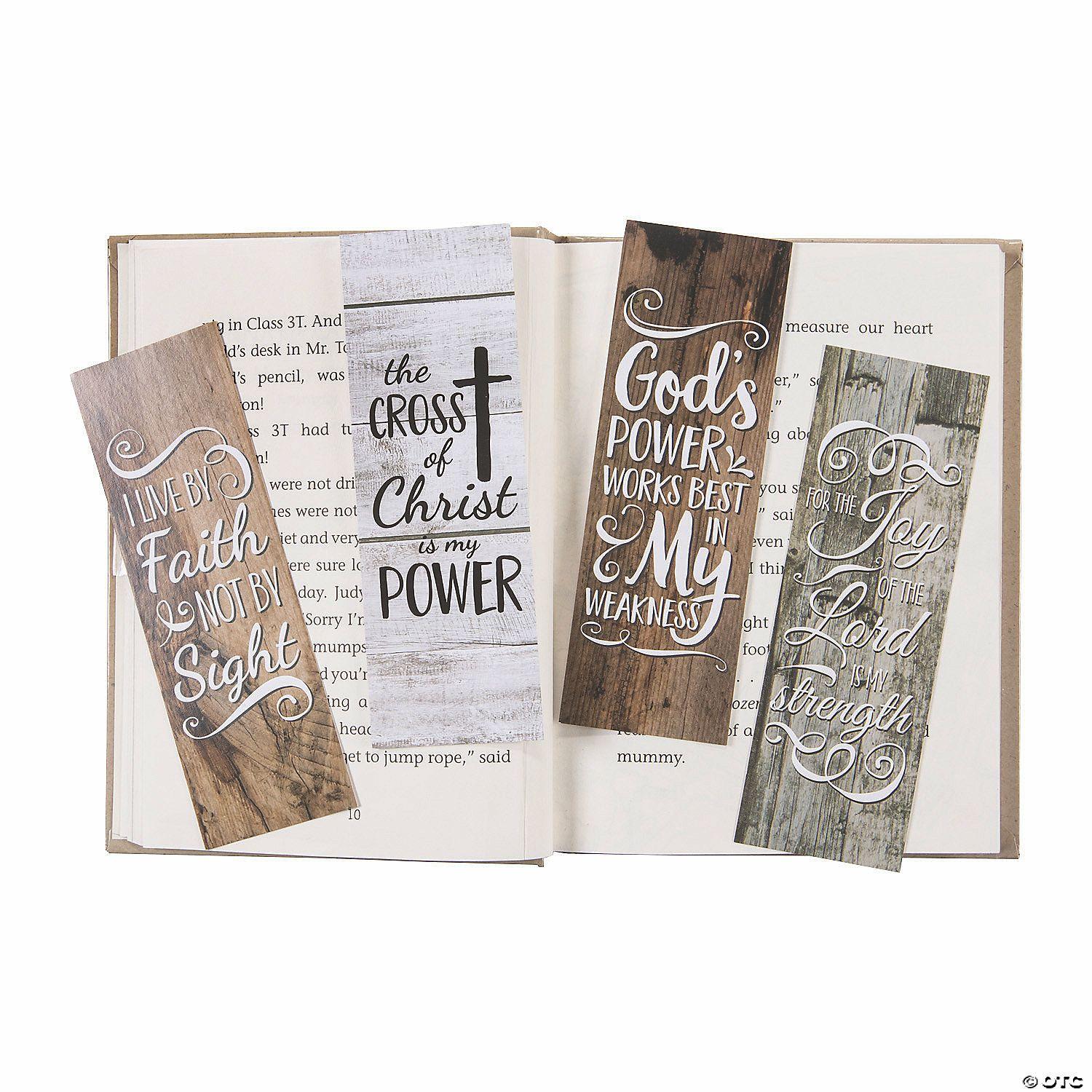 Bookmarks | Rustic Religious Printed Bookmarks – 24 Pc.