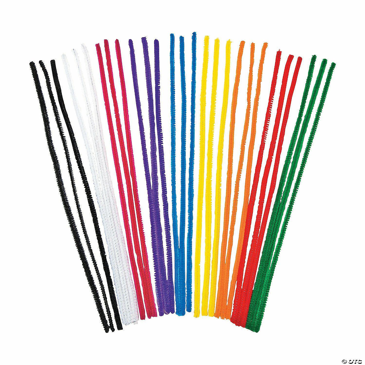 Bulk Classroom Supplies | 12″ Bulk 250 Pc. Classic Solid Color Chenille Stem Classpack