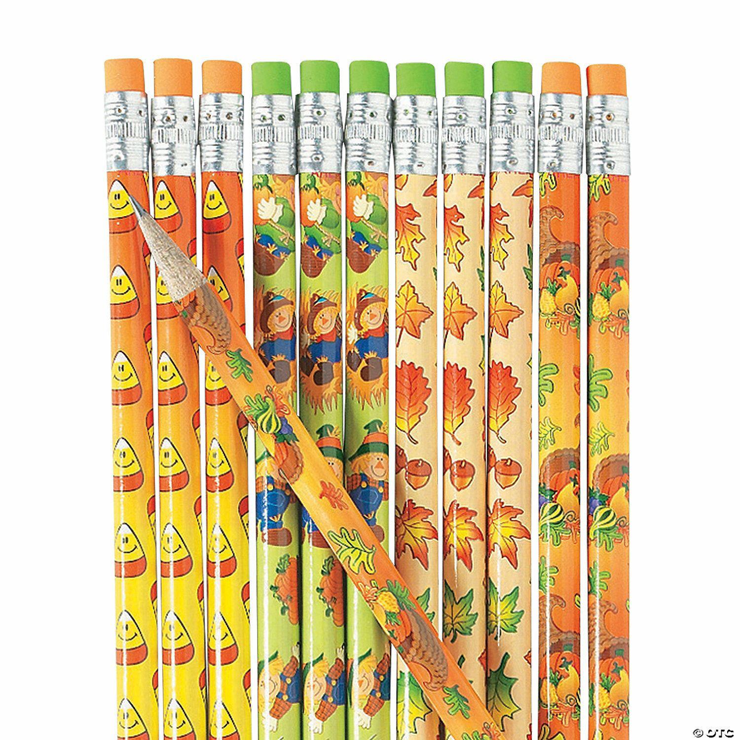 Bulk Classroom Supplies | 7 1/2″ Bulk 144 Pc. Autumn Styles & Colors Pencil Assortment