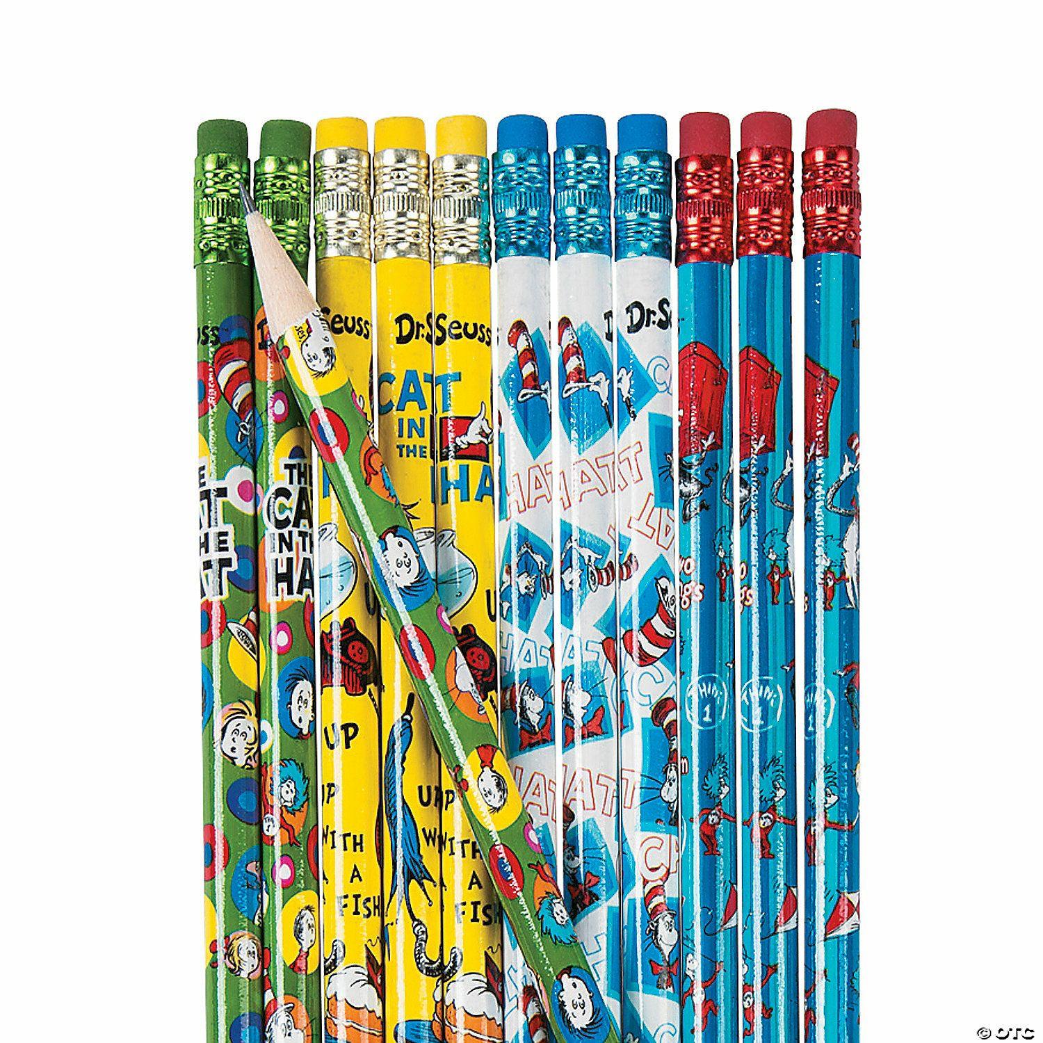 Bulk Classroom Supplies | 7 1/2″ Bulk 144 Pc. The Cat in the Hat™ Wood Pencils