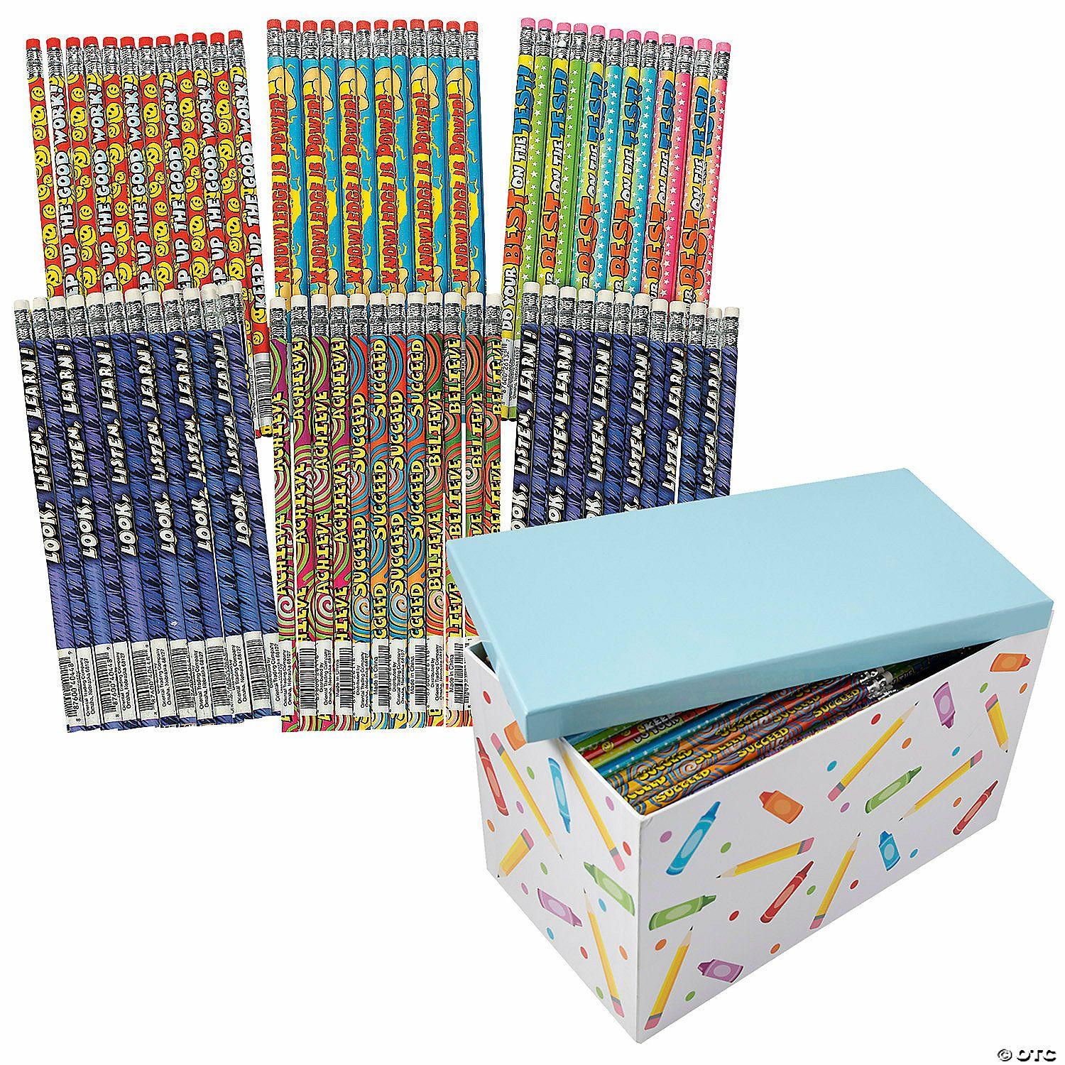 Bulk Classroom Supplies | Bulk 289 Pc. Motivational Pencil Box Kit