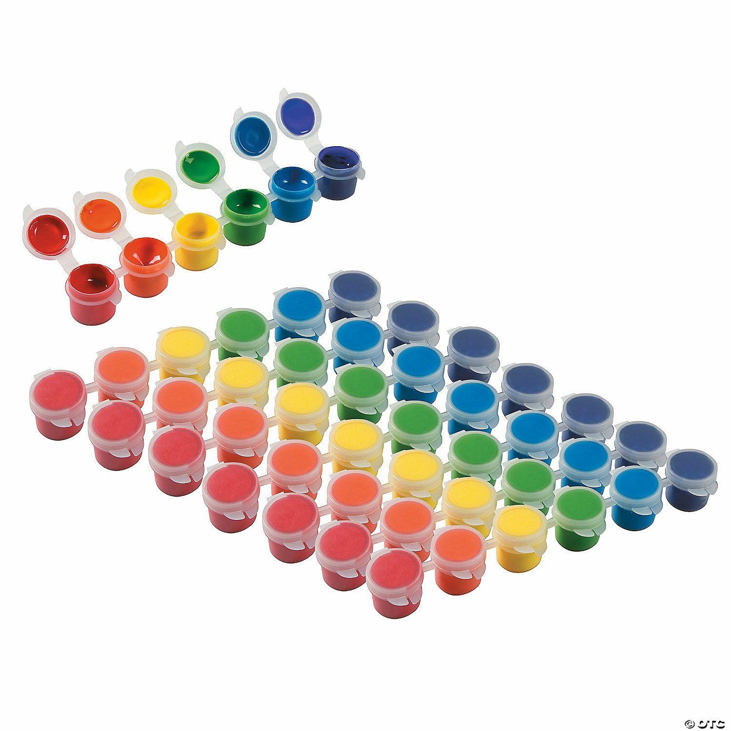 Bulk Classroom Supplies | Bulk 96 Pc. 6-Color Rainbow Acrylic Paint Strips