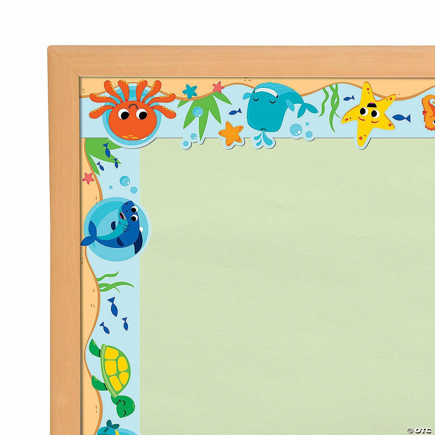 Bulletin Board Supplies | 36″ x 3 1 4″ Under the Sea Cardstock Bulletin Board Borders – 12 Pc.