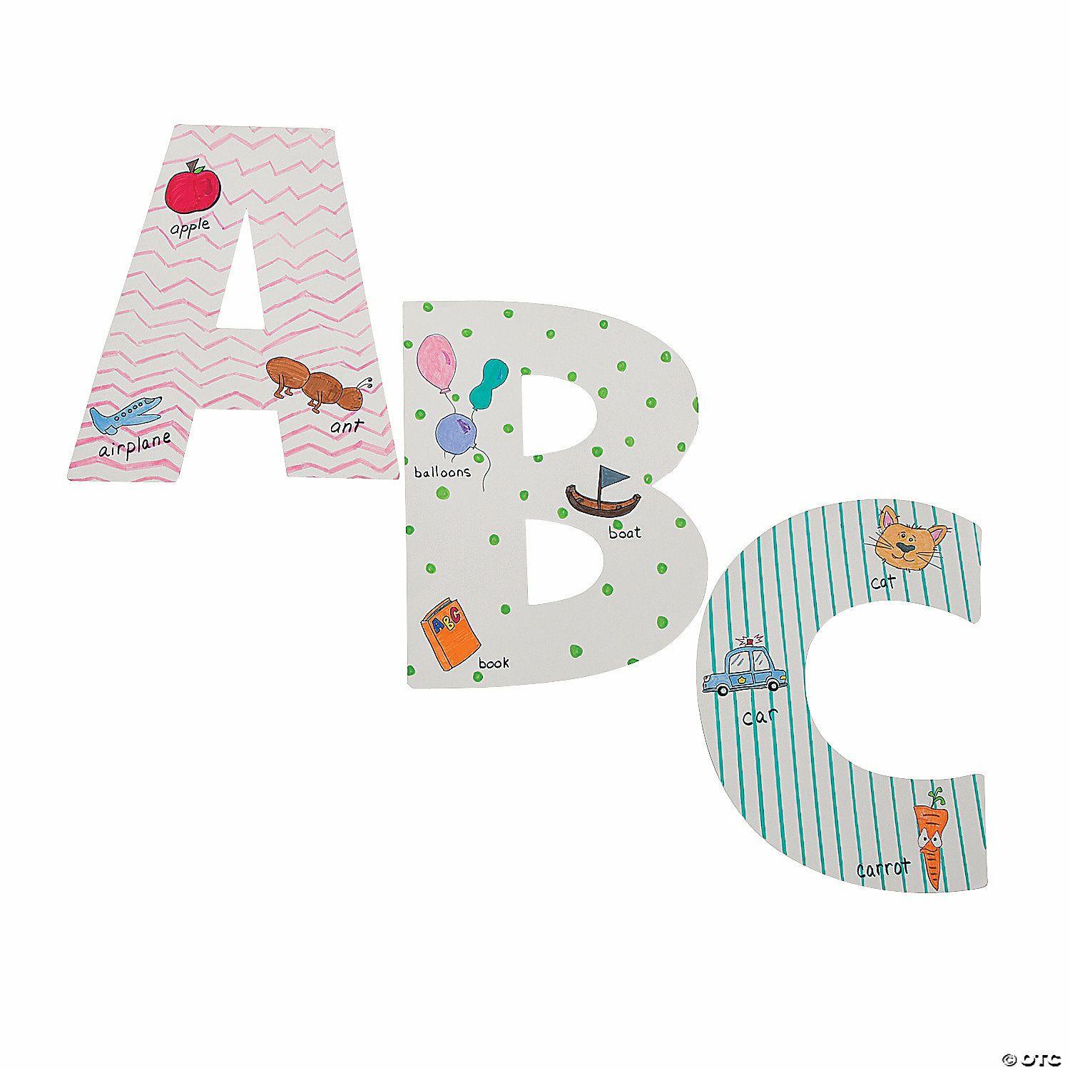 Bulletin Board Supplies | DIY Jumbo Alphabet Letters – 26 Pc.