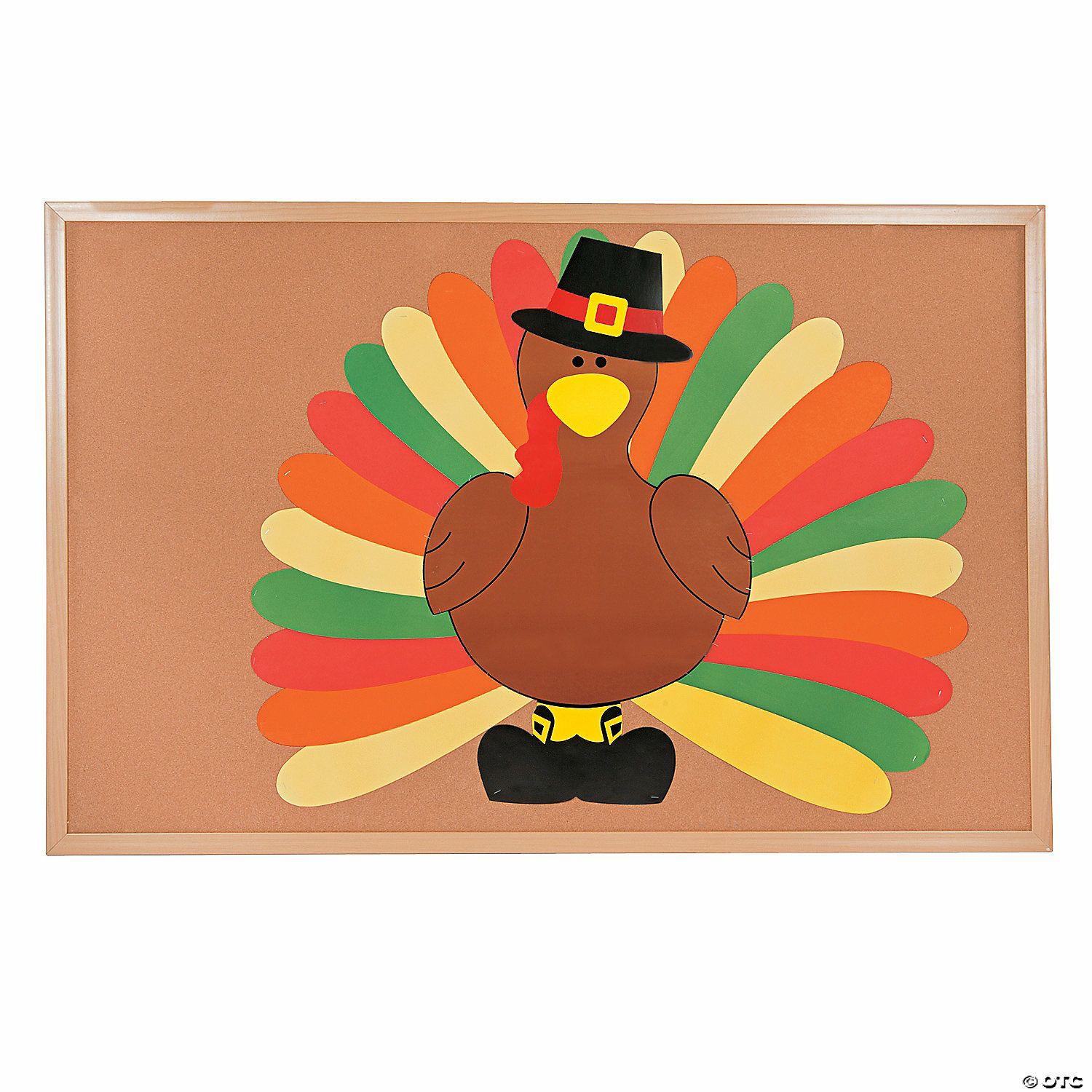 Bulletin Board Supplies | DIY Turkey Bulletin Board Set – 26 Pc.