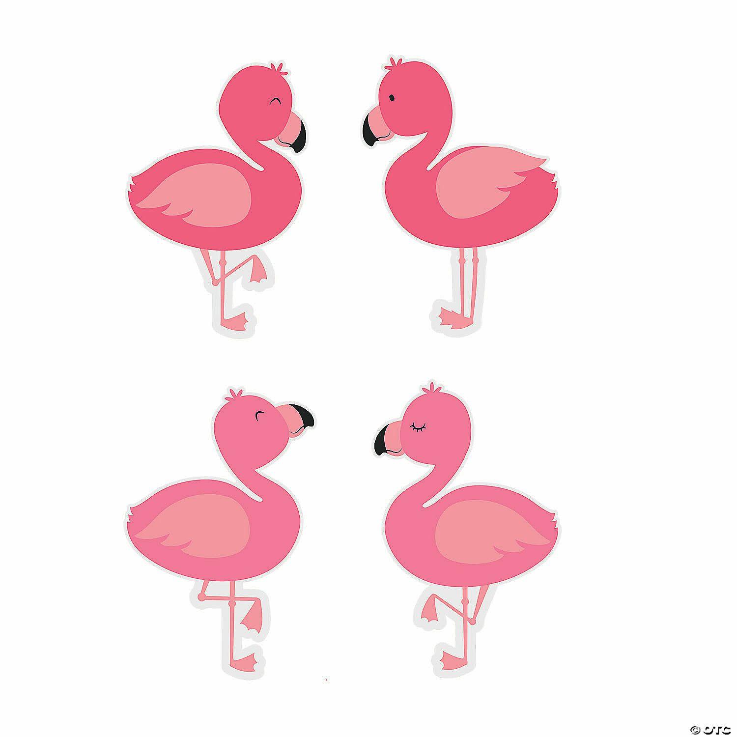 Bulletin Board Supplies | Flamingo Bulletin Board Cutouts – 48 Pc.