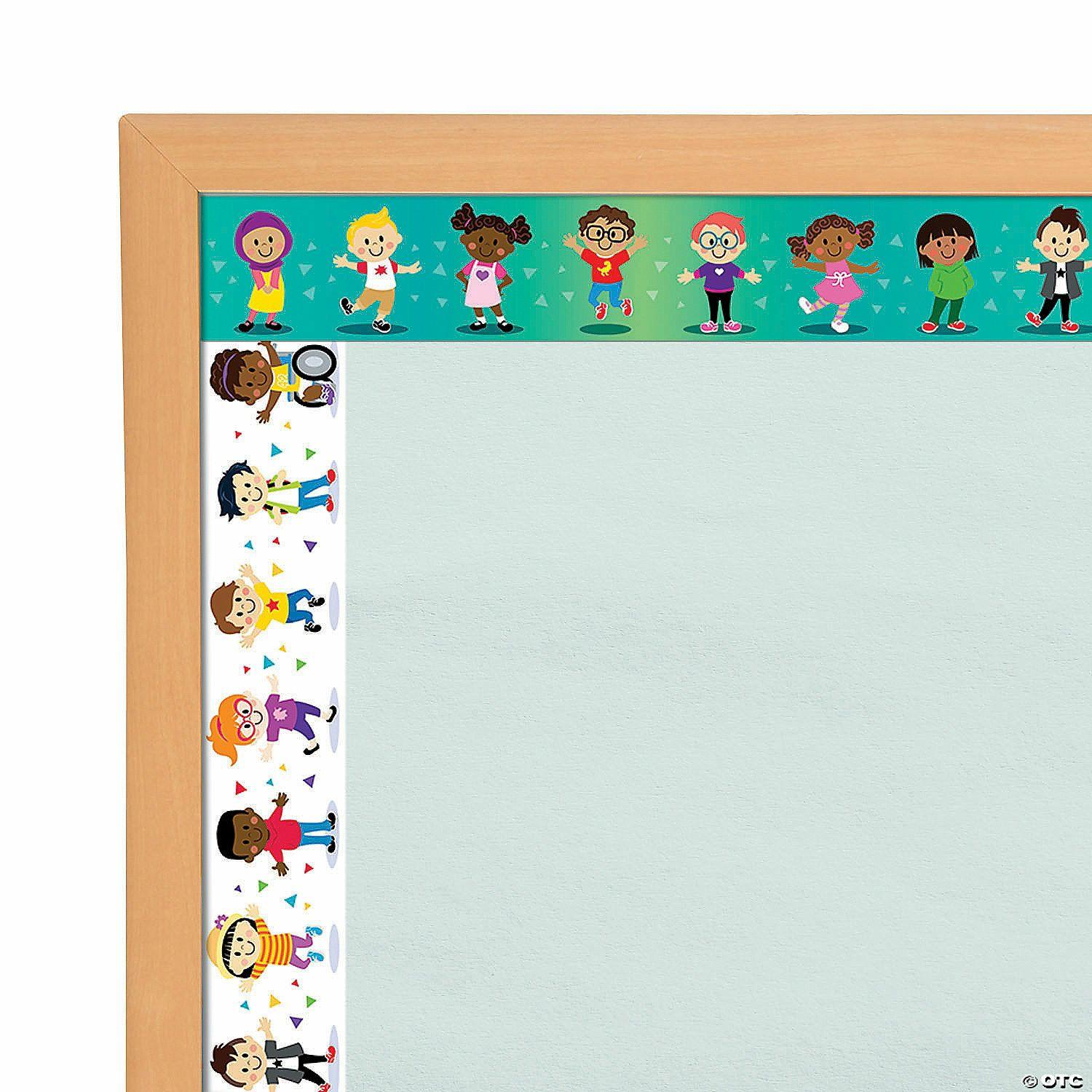 Bulletin Board Supplies | Kids Double-Sided Bulletin Board Borders – 12 Pc.