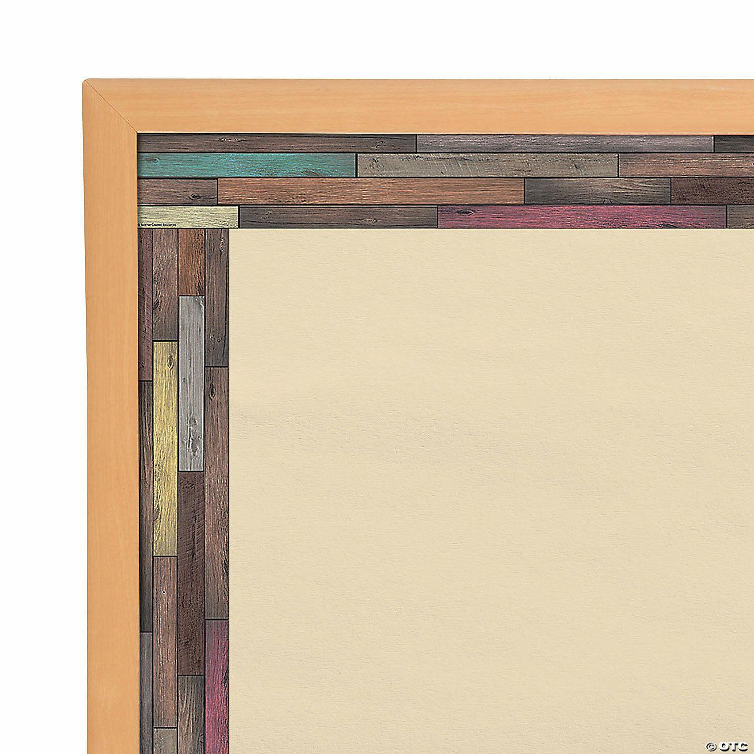 Bulletin Board Supplies | Reclaimed Wood Bulletin Board Borders – 12 Pc.