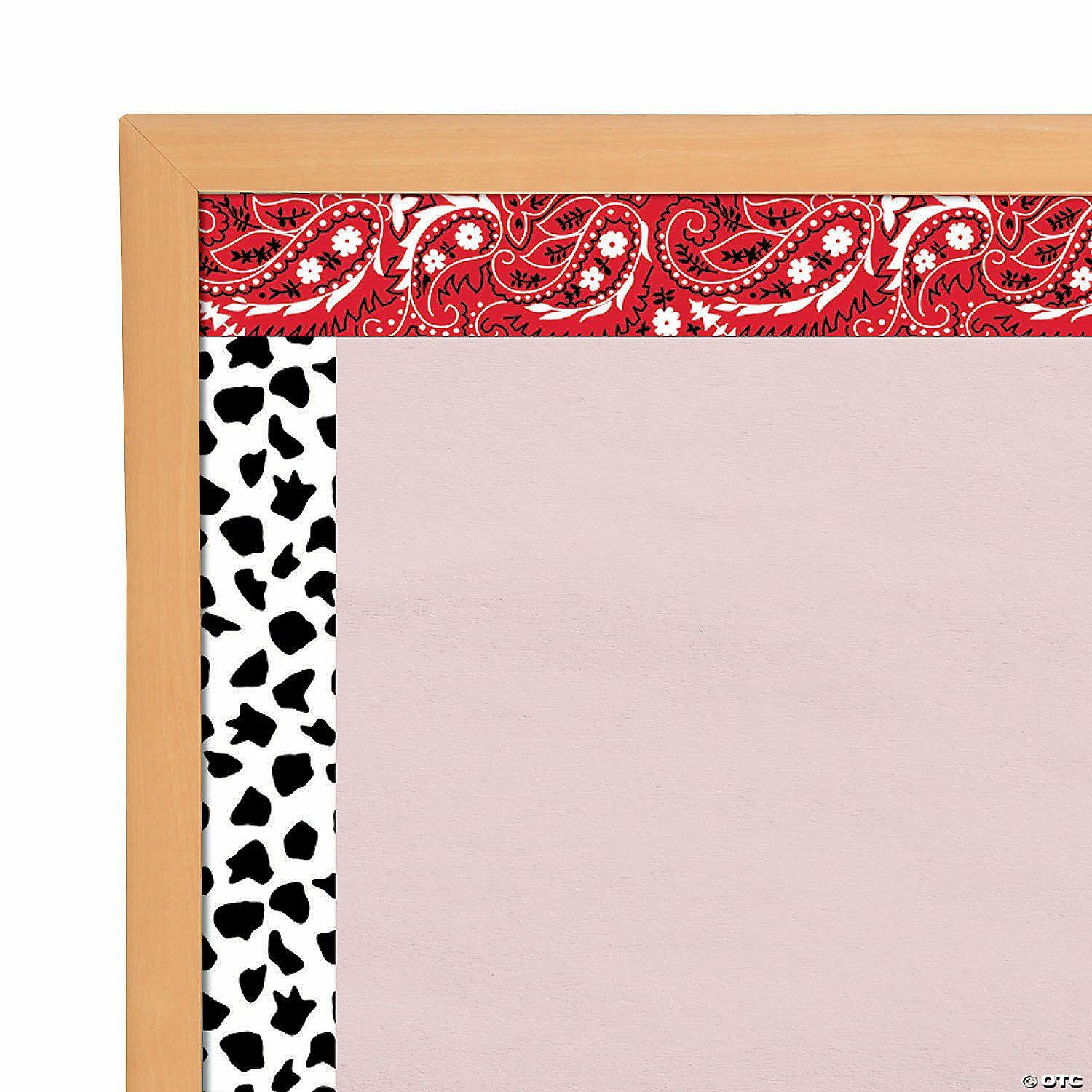 Bulletin Board Supplies | Western Double-Sided Bulletin Board Borders – 12 Pc.