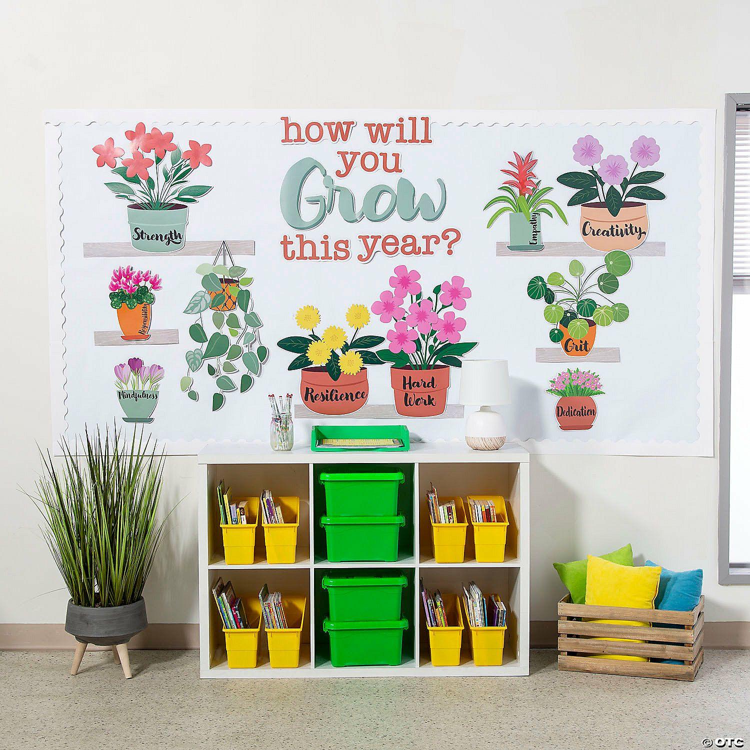 Bulletin Board Supplies | What Will You Grow Classroom Bulletin Board Set – 11 Pc.