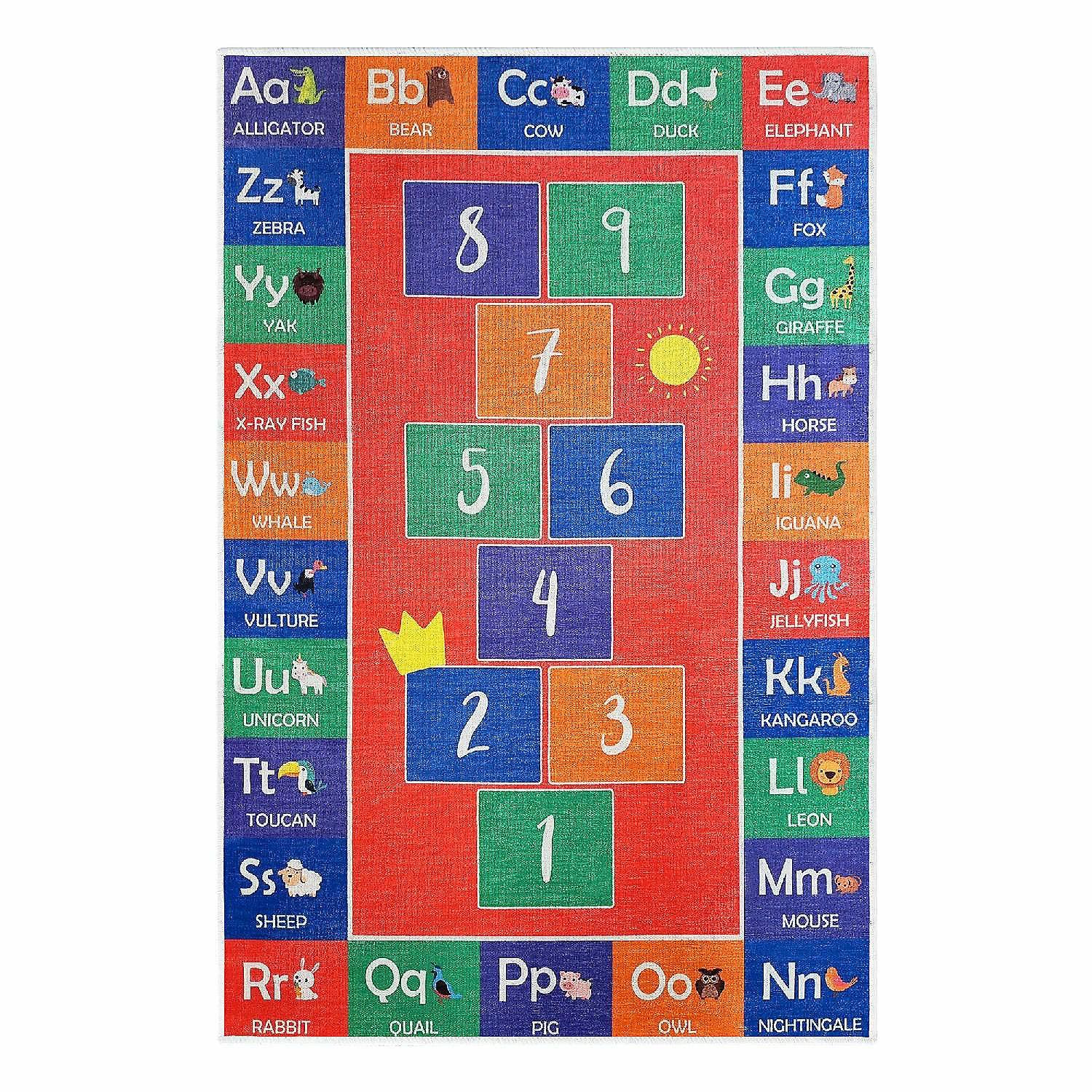 Classroom Carpets | SUSSEXHOME HopScotch Classroom Rug 3×5