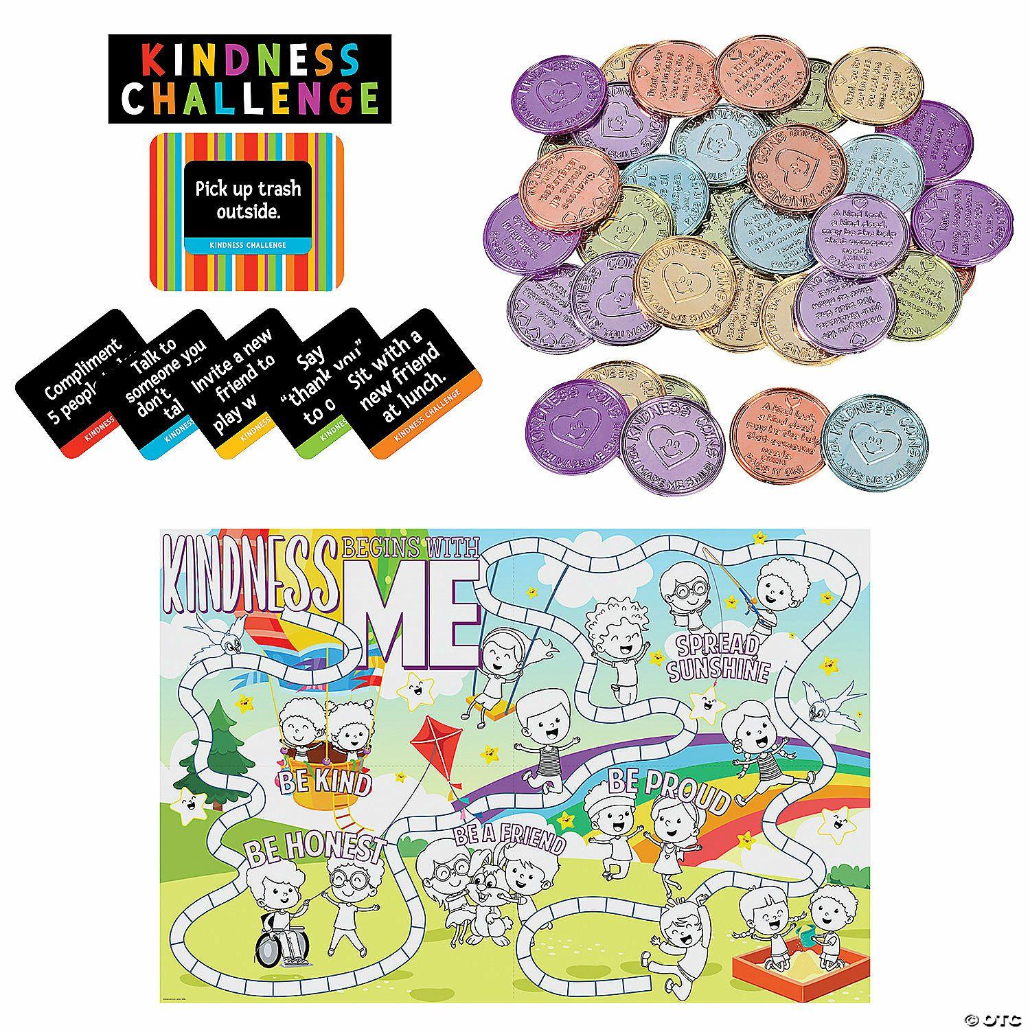 Classroom Decorating Kits | Acts of Kindness Classroom Learning Challenge & Handout Kit – 187 Pc.