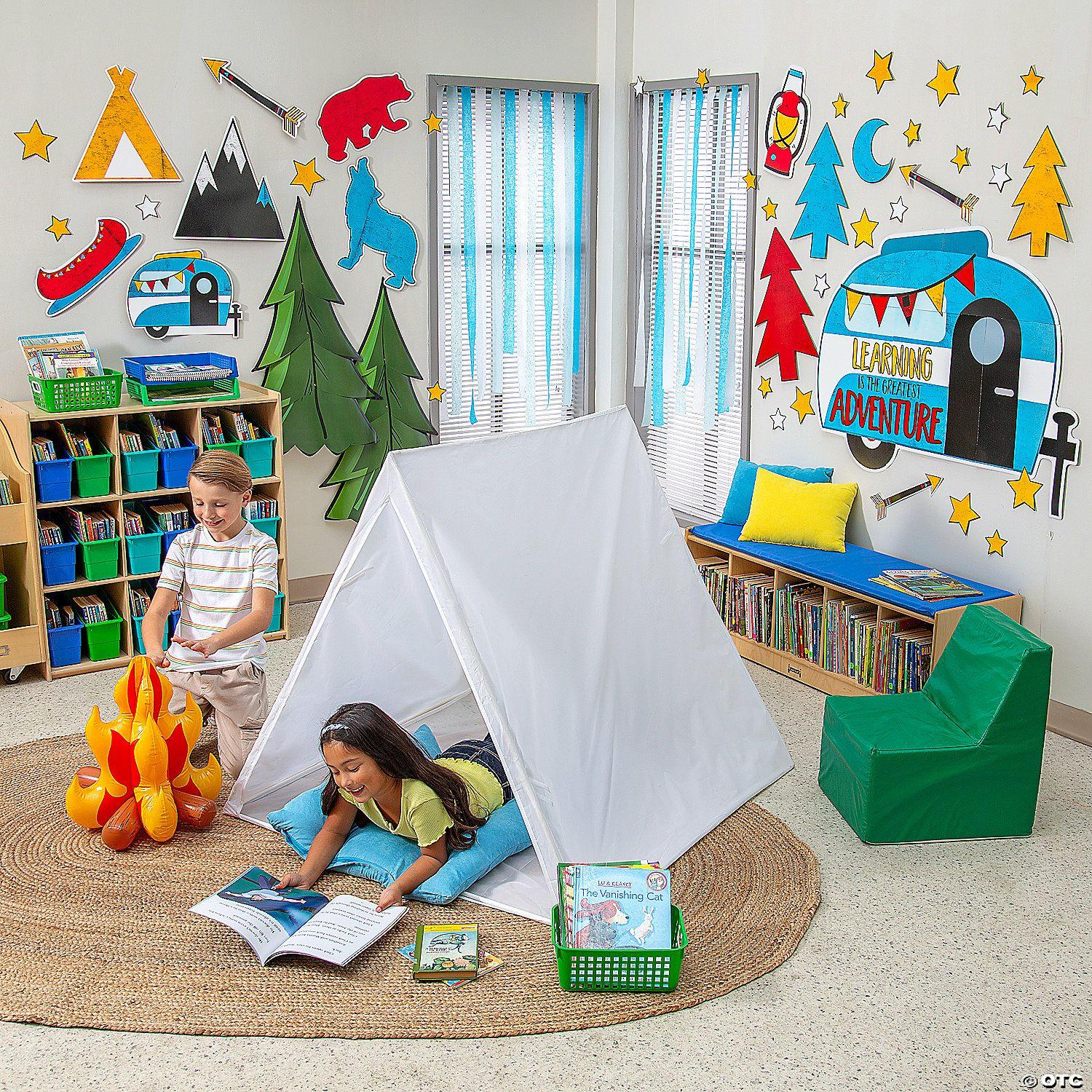 Classroom Decorating Kits | Adventure Reading Corner Tent Kit – 54 Pc.