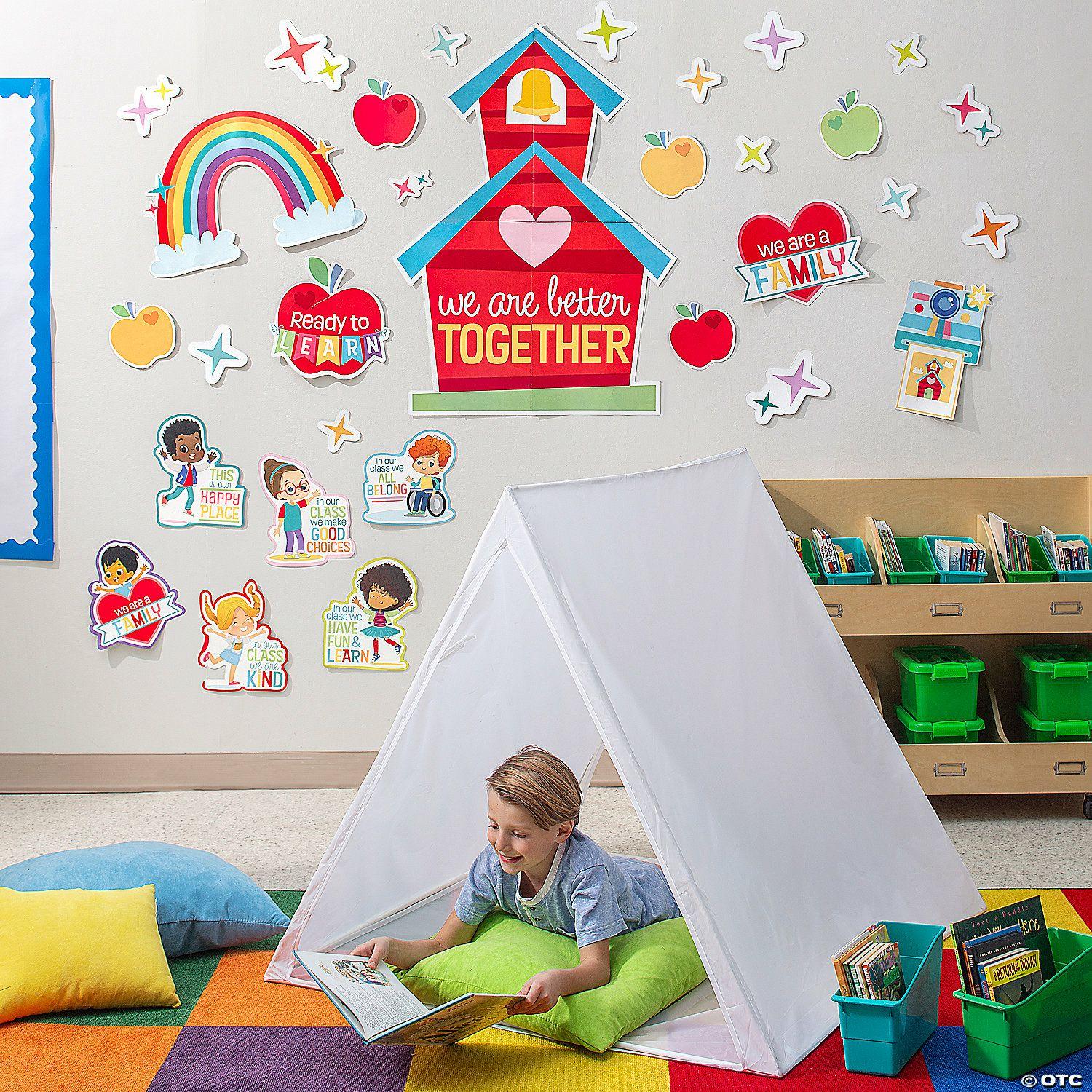 Classroom Decorating Kits | Better Together Reading Corner Tent Kit – 38 Pc.