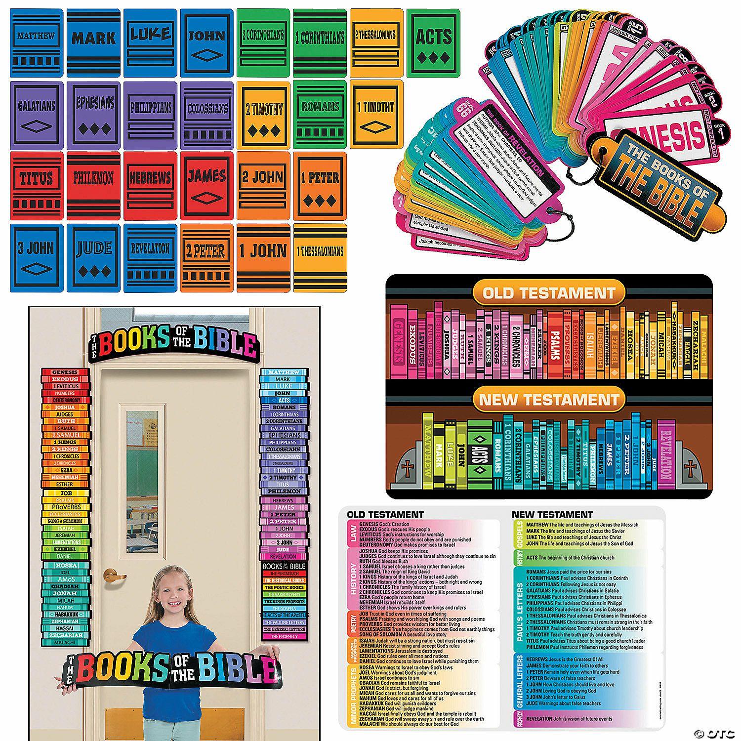 Classroom Decorating Kits | Books of the Bible Classroom Kit – 83 Pc.