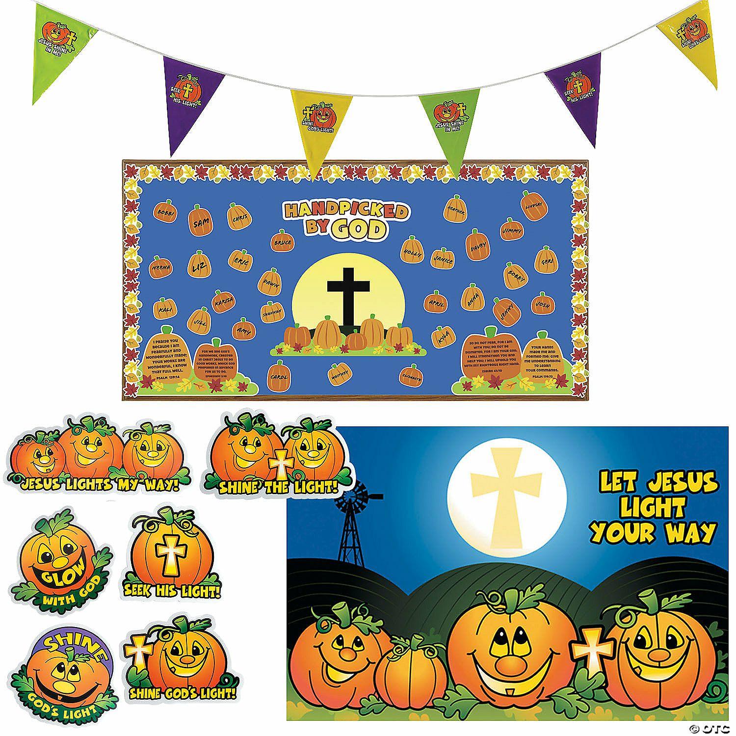 Classroom Decorating Kits | Christian Pumpkin Classroom Decorating Kit – 25 Pc.