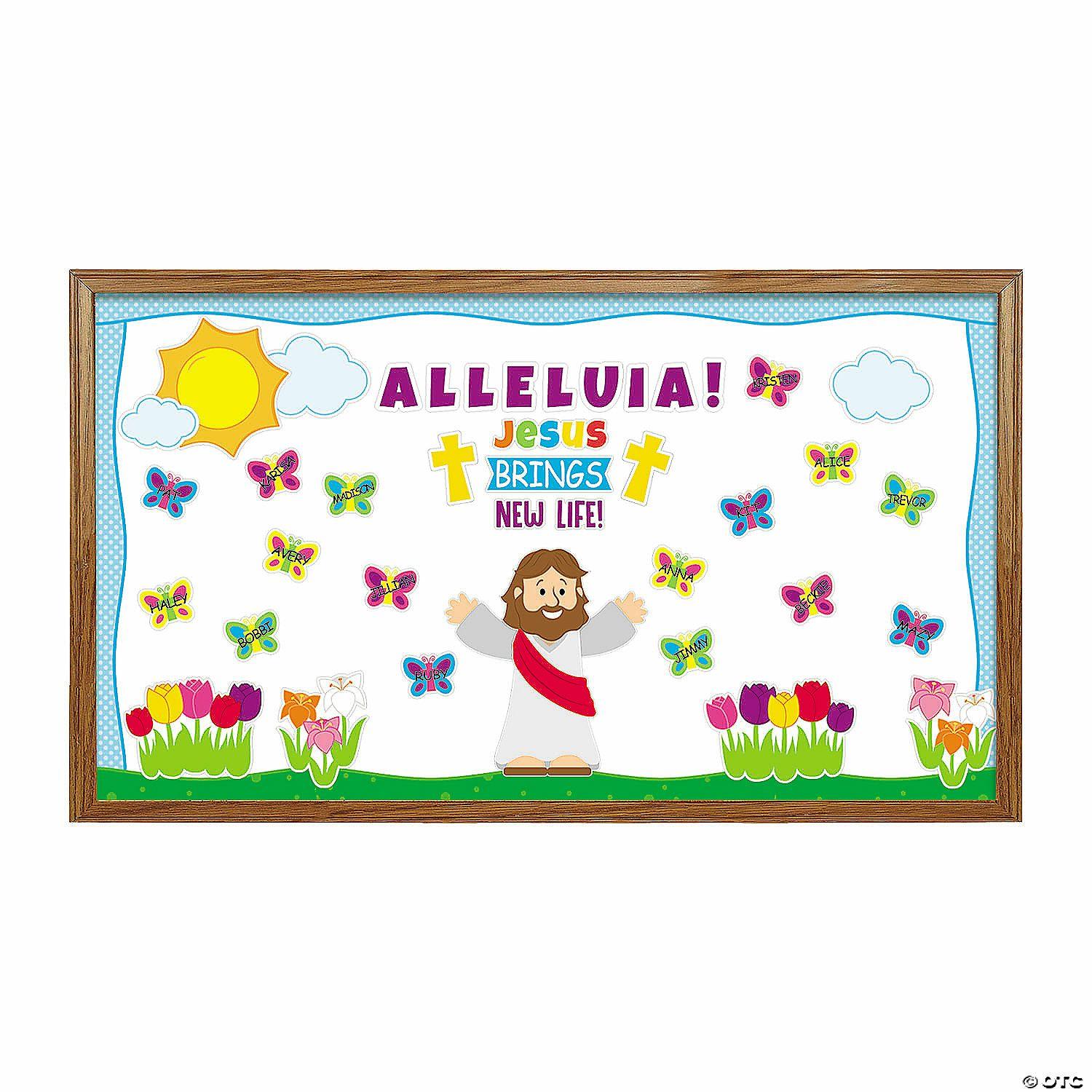 Classroom Decorating Kits | Jesus Gives New Life Bulletin Board Set