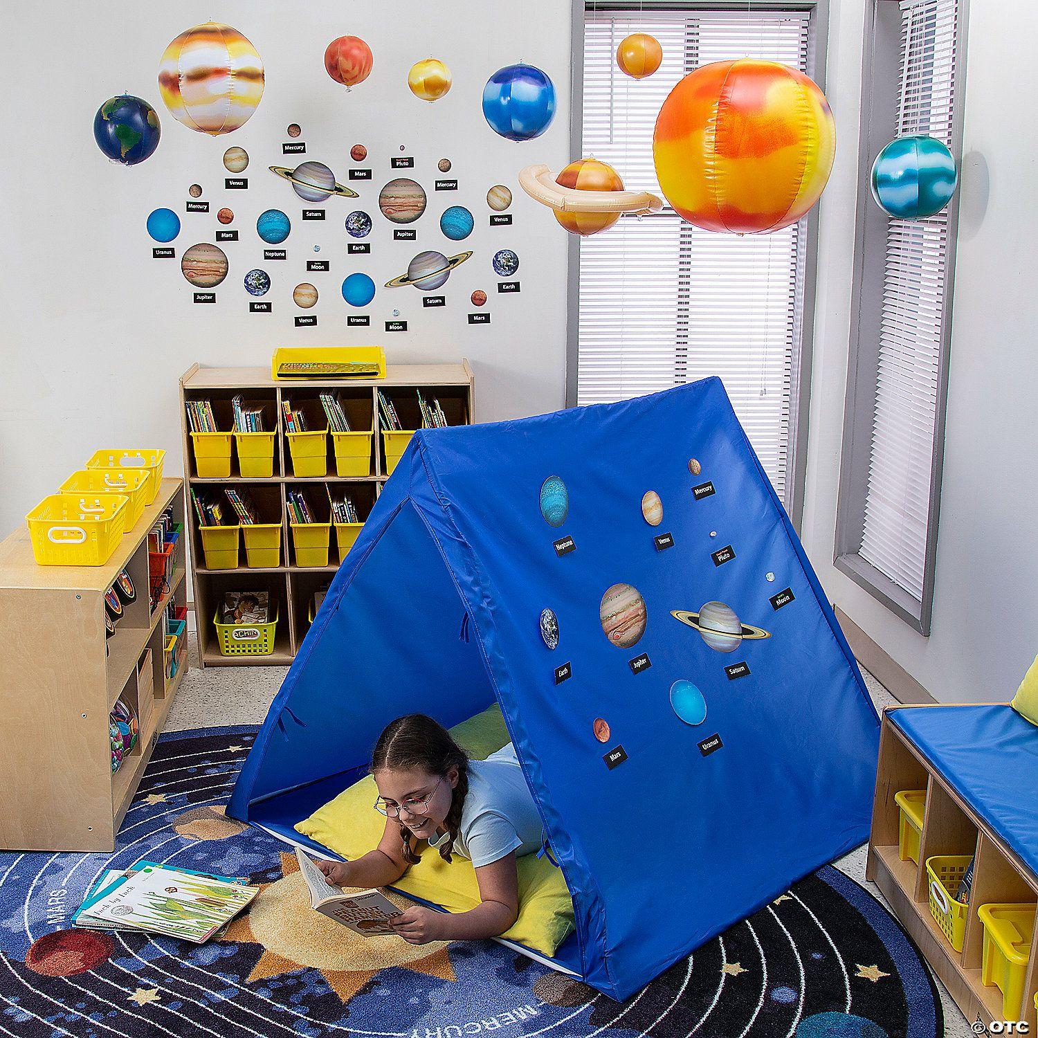 Classroom Decorating Kits | Outer Space Reading Corner Tent Kit – 17 Pc.