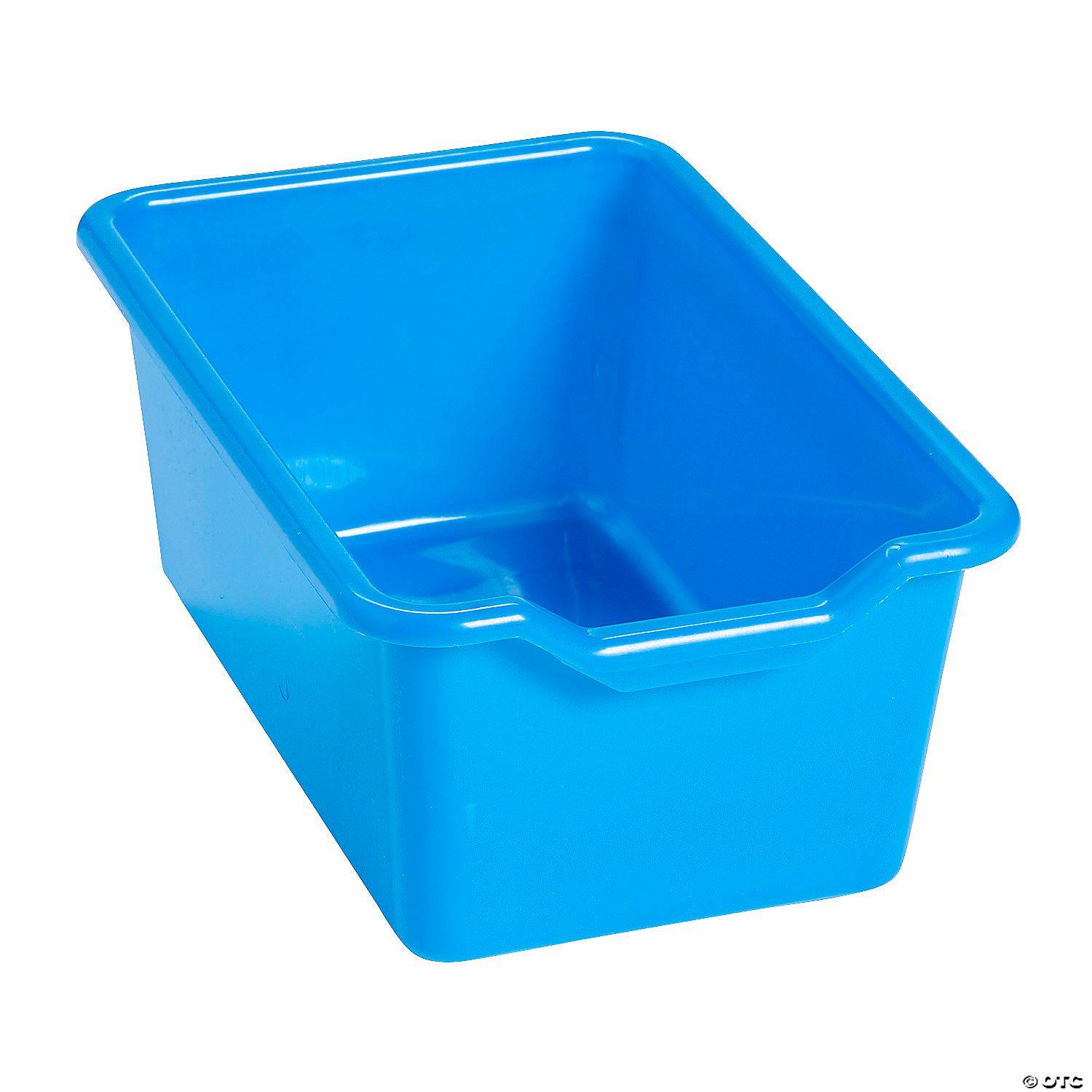 Classroom Management | Blue Scoop-Front Storage Bins – 10 Pc.