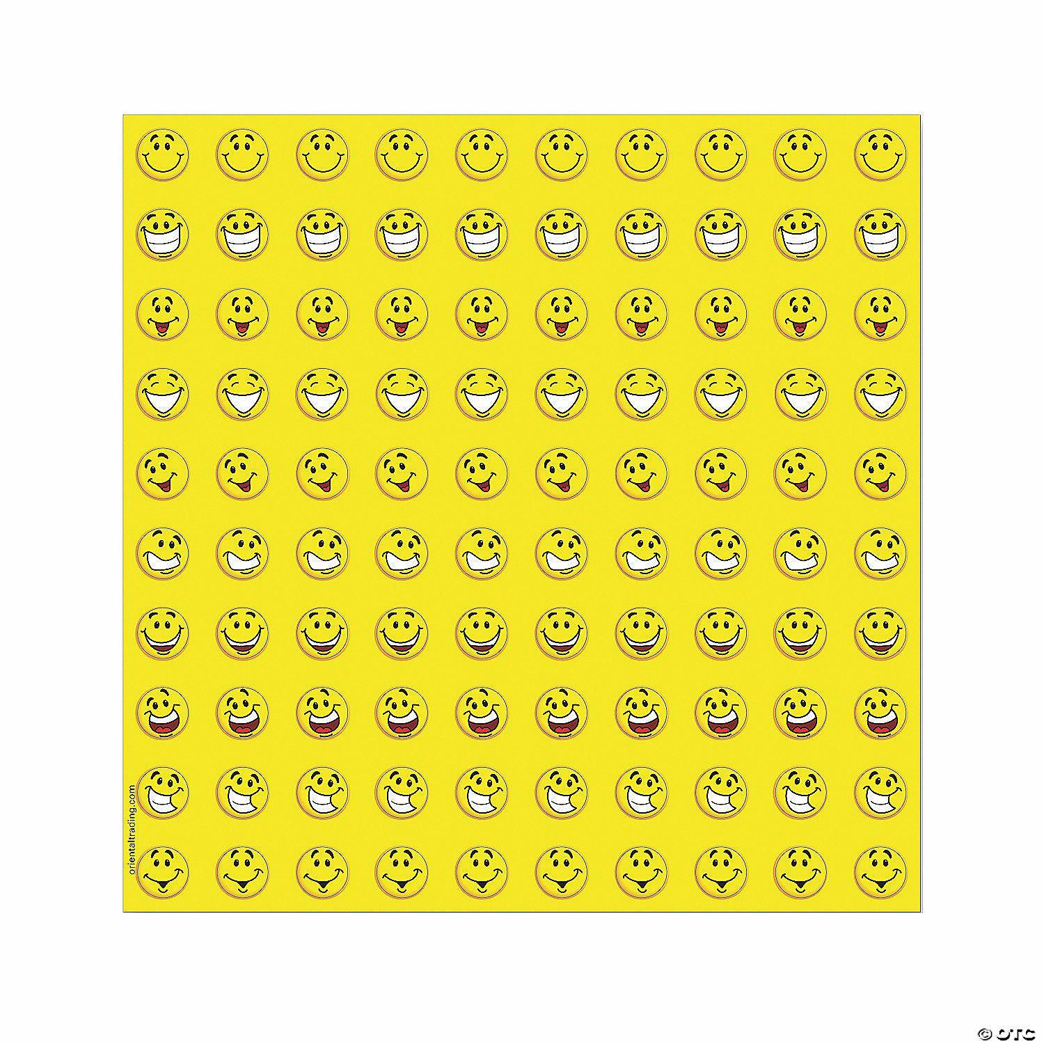 Classroom Management | Bulk 800 Pc. Smile Face Mini Stickers