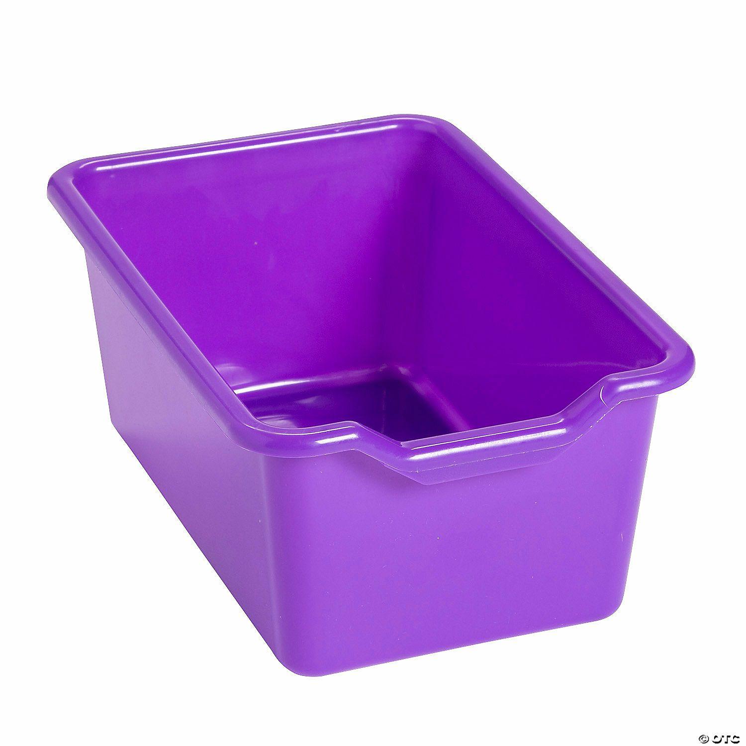 Classroom Management | Purple Scoop-Front Storage Bins – 10 Pc.