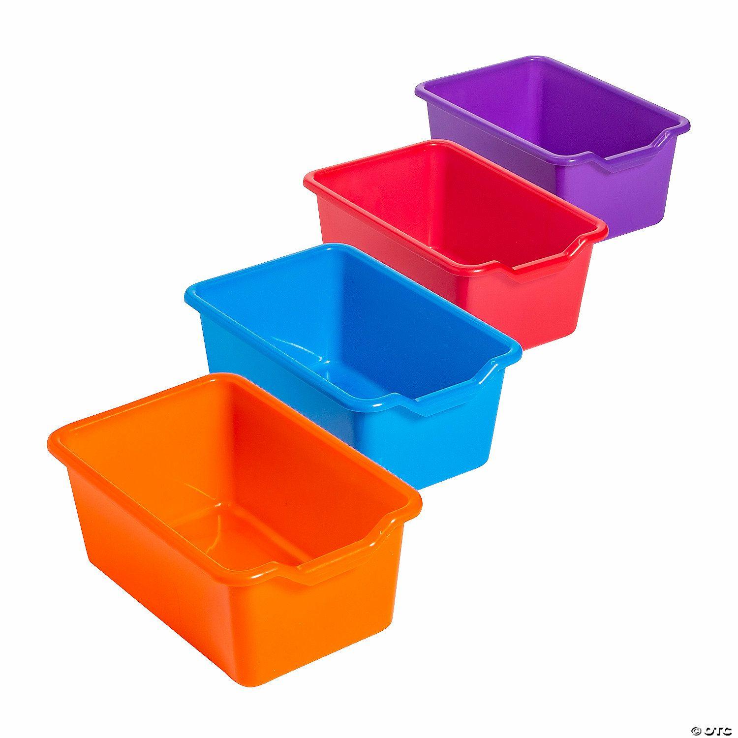 Classroom Management | Scoop-Front Storage Bins – 10 Pc.