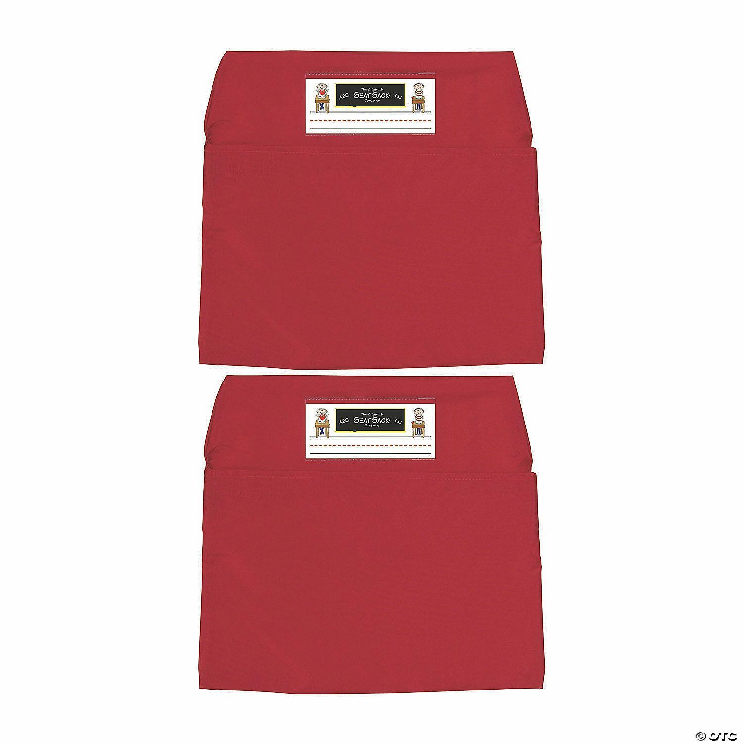 Classroom Management | The Original Seat Sack Company Seat Sack – Large, 17 inch, Chair Pocket, Red, Pack of 2