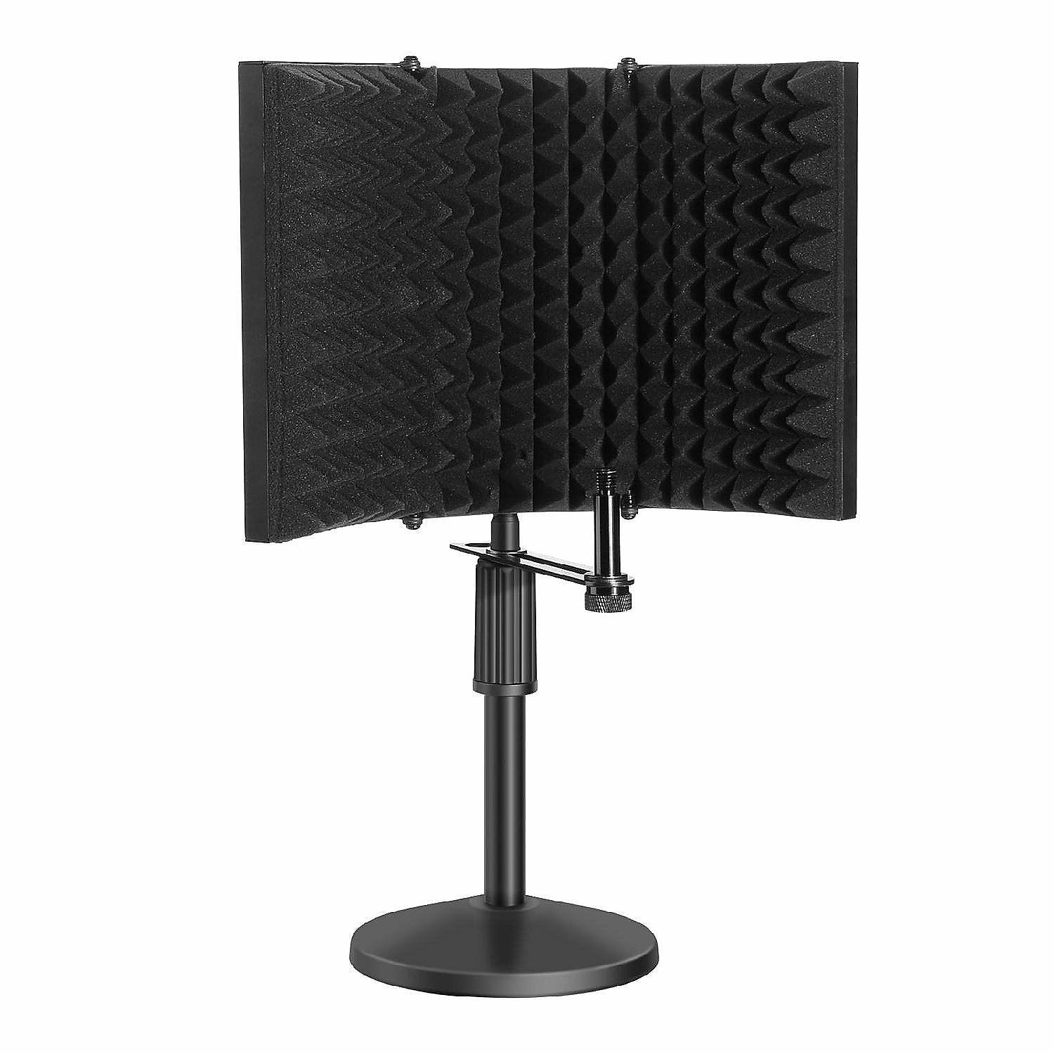 Classroom Technology | AGPtEK Compact Microphone Isolation Shield with Desk Mic Stand