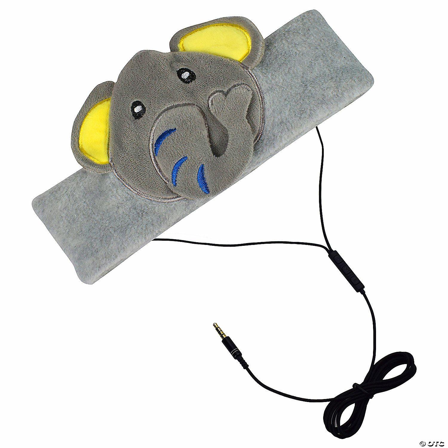 Classroom Technology | Contixo H1 Adjustable Fleece Headband Headphones, Elephant