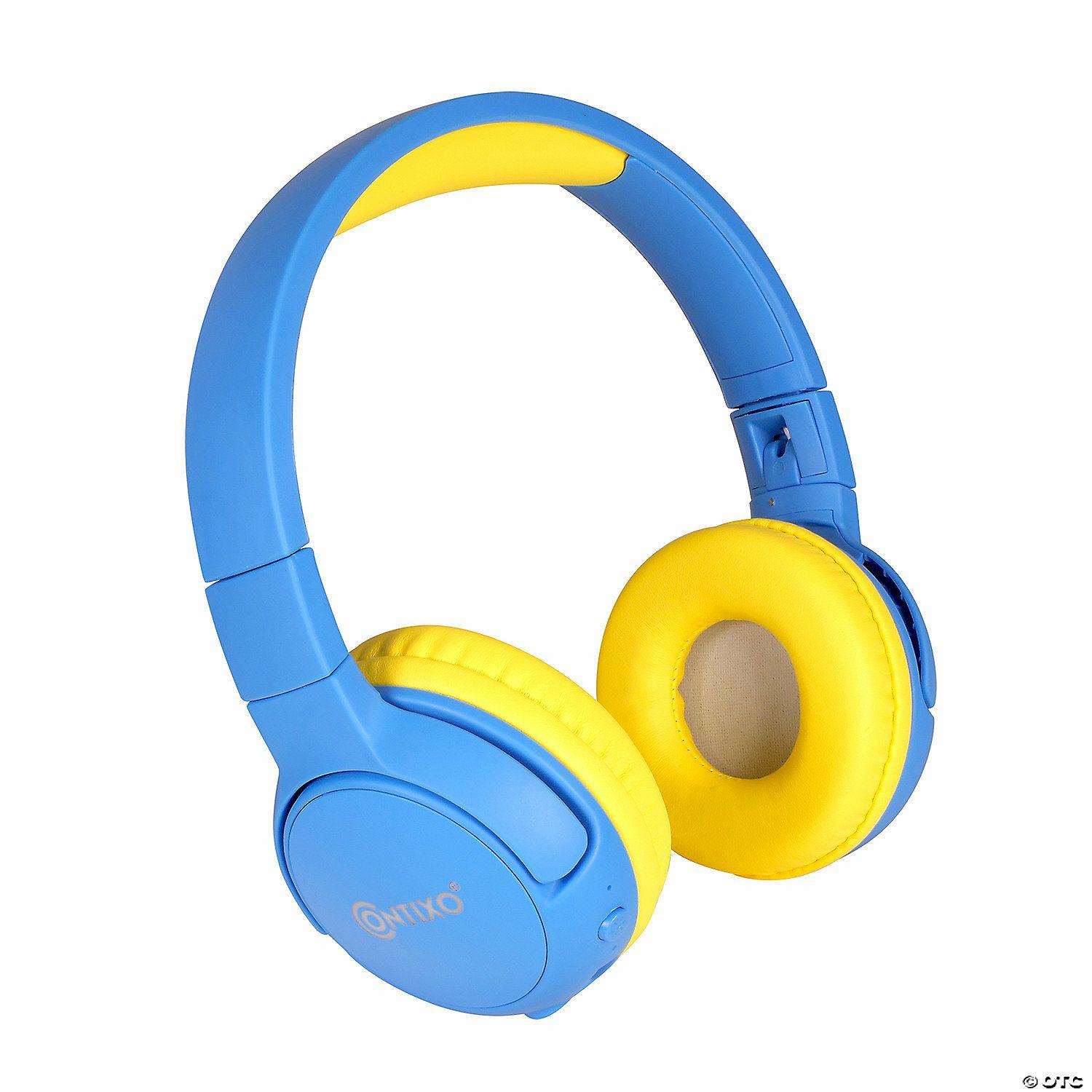 Classroom Technology | Contixo KB5 Kids Wireless Bluetooth Headphones, Blue